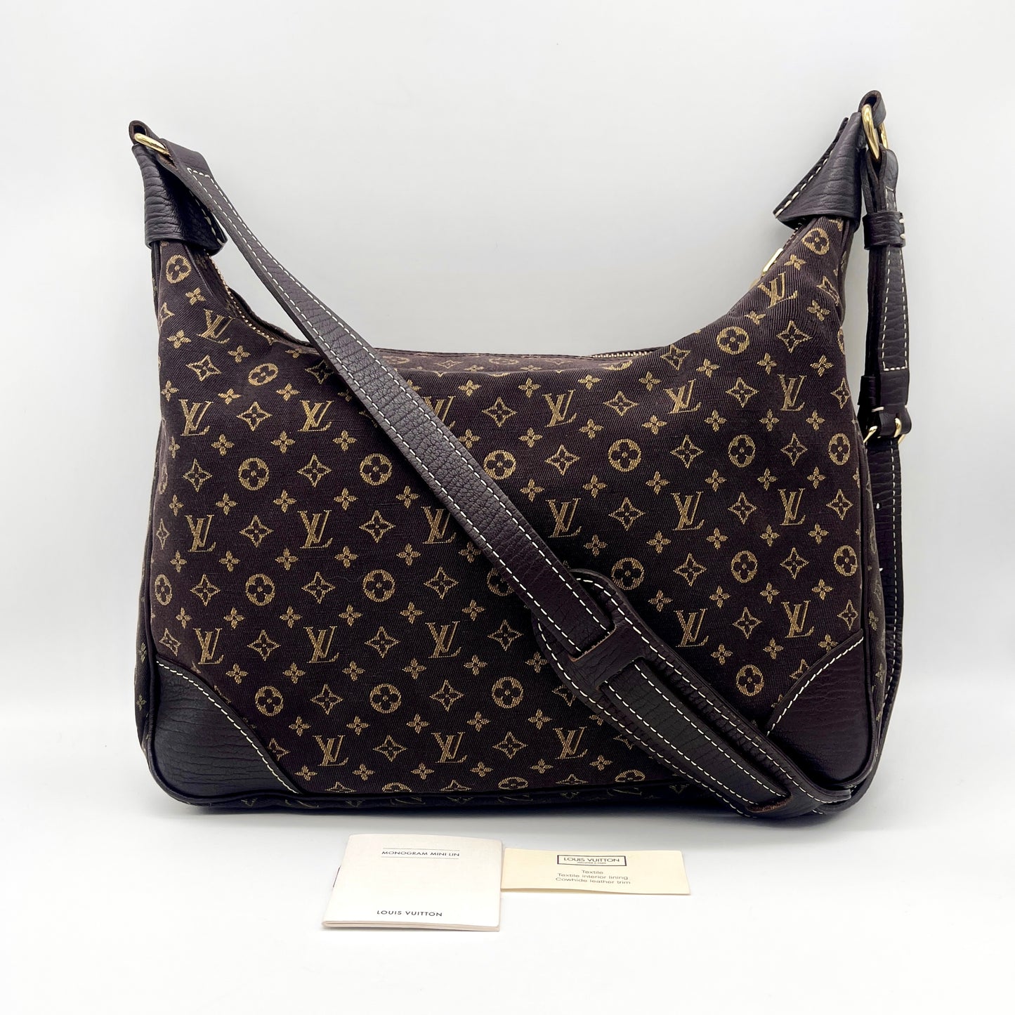 AUTH LOUIS VUITTON Monogram Miniran Brownie Eben M95225