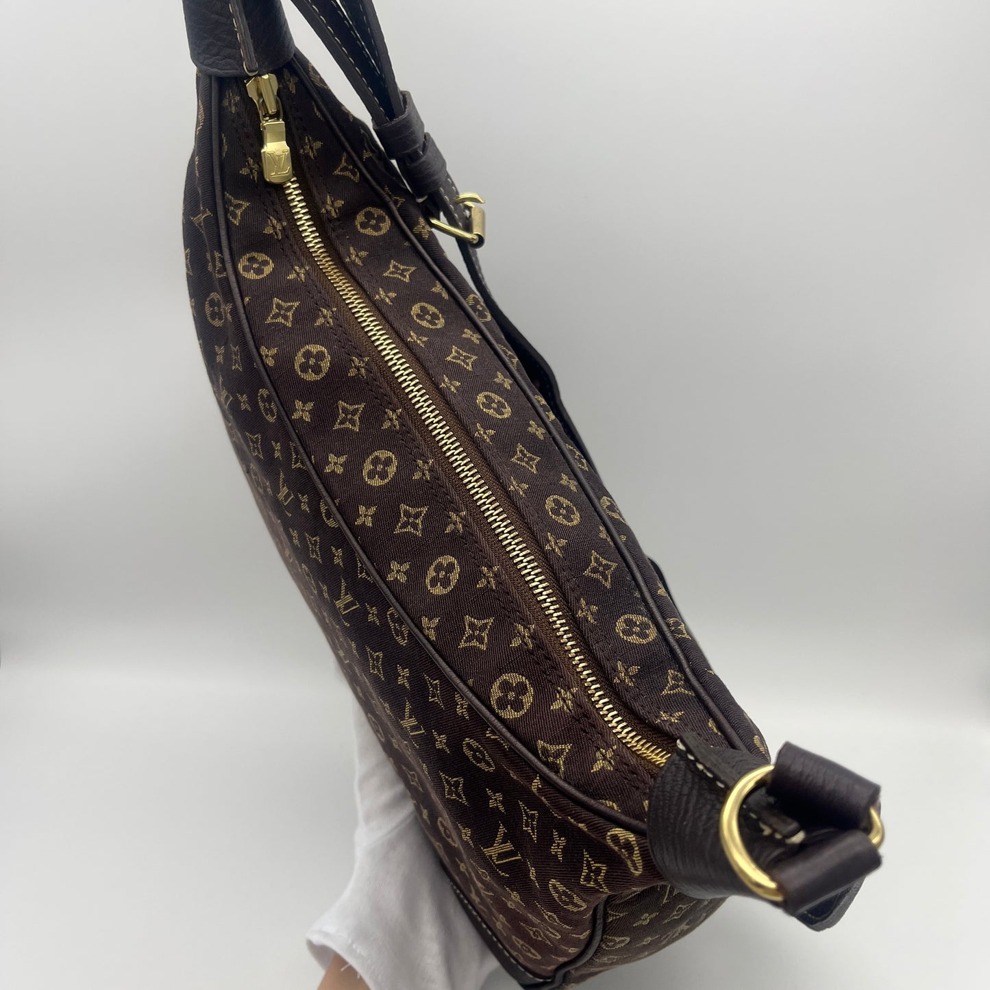 AUTH LOUIS VUITTON ﾓﾉｸﾞﾗﾑ ﾐﾆﾗﾝ ﾌﾞﾛｰﾆｭ ｴﾍﾞﾇ M95225