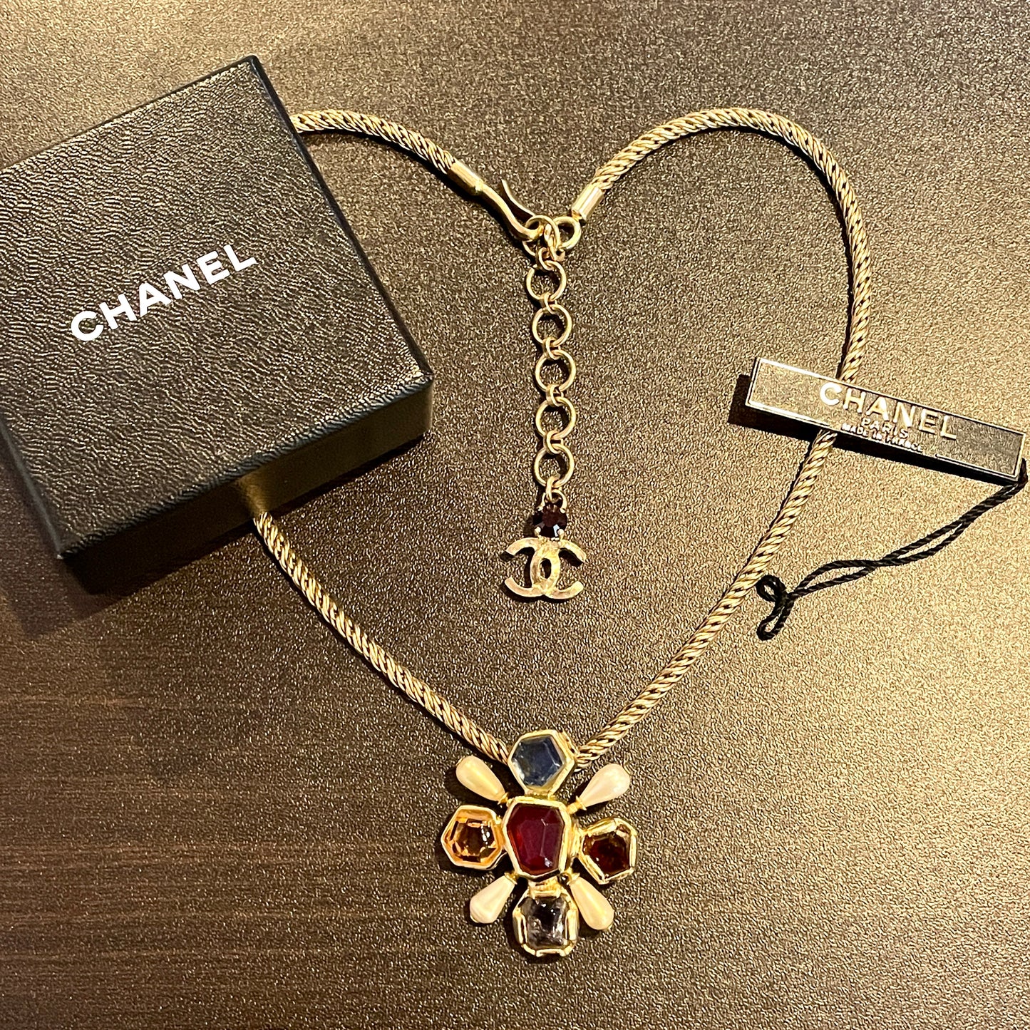 CHANEL Coco Mark Gripoa Necklace 01A