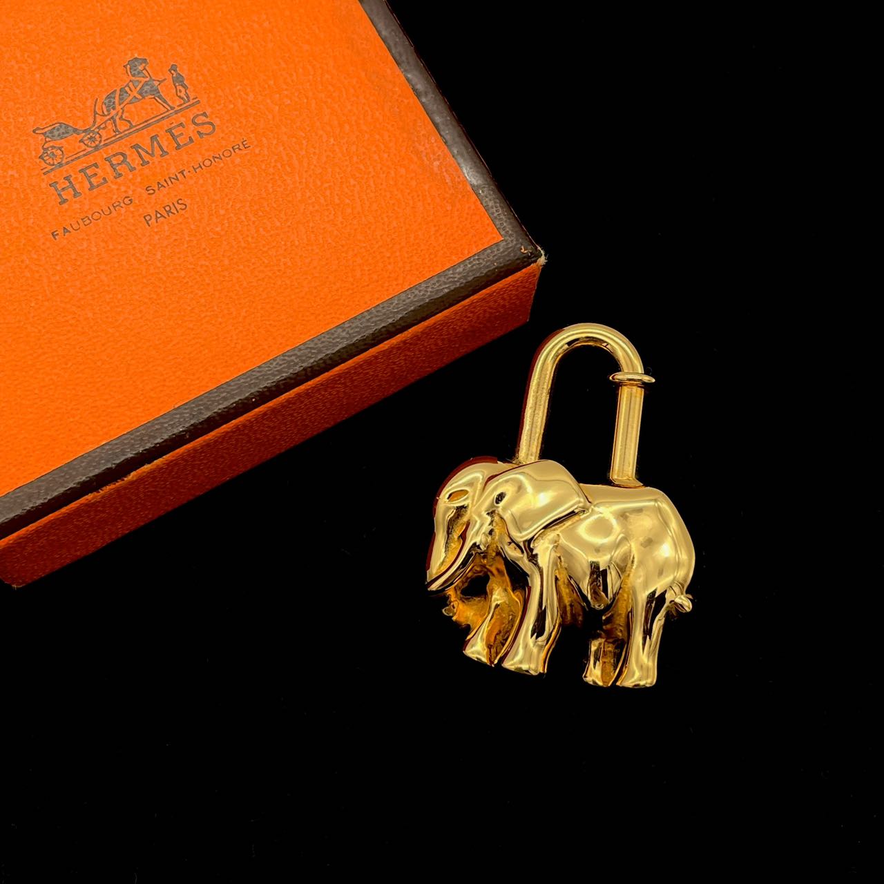 Afar Vintage Pre-owned HERMES Cadena Charm Elephant GP