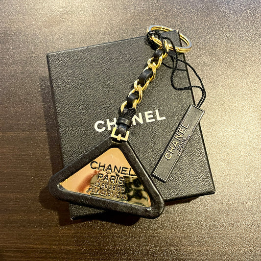 RARE☆☆☆☆☆CHANEL ｼｬﾈﾙ ﾚｻﾞｰ ﾄﾗｲｱﾝｸﾞﾙ ｷｰﾘﾝｸﾞ94P