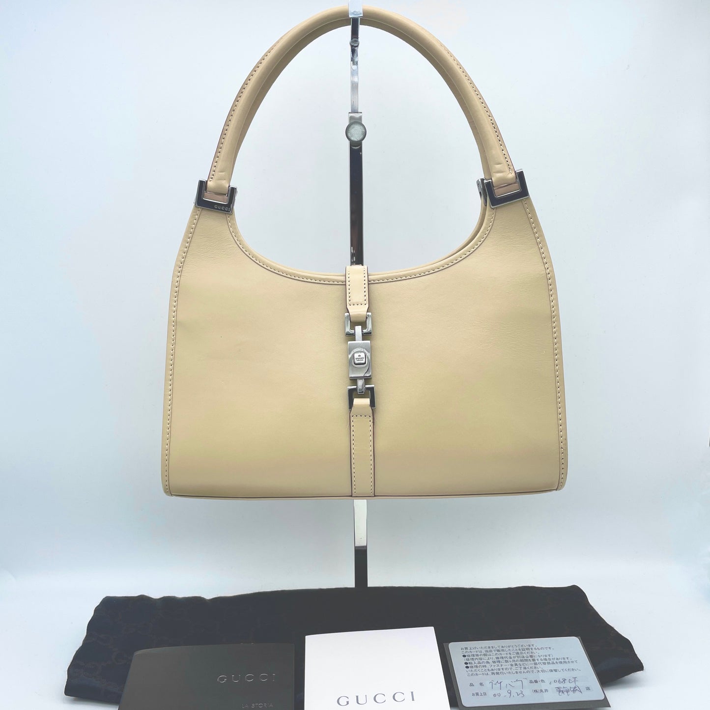 AUTH Pre-owned GUCCI Jackie Locke Handbag