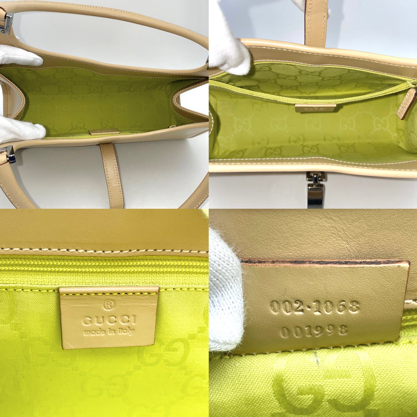 AUTH Pre-owned GUCCI Jackie Locke Handbag