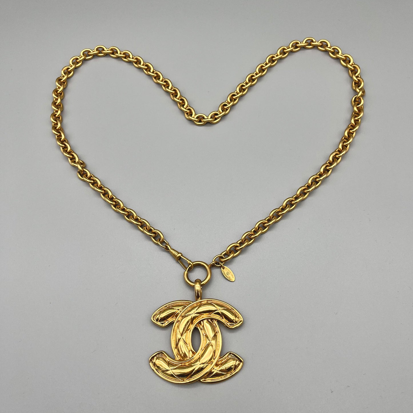 CHANEL Matelasse Coco Mark Necklace GM