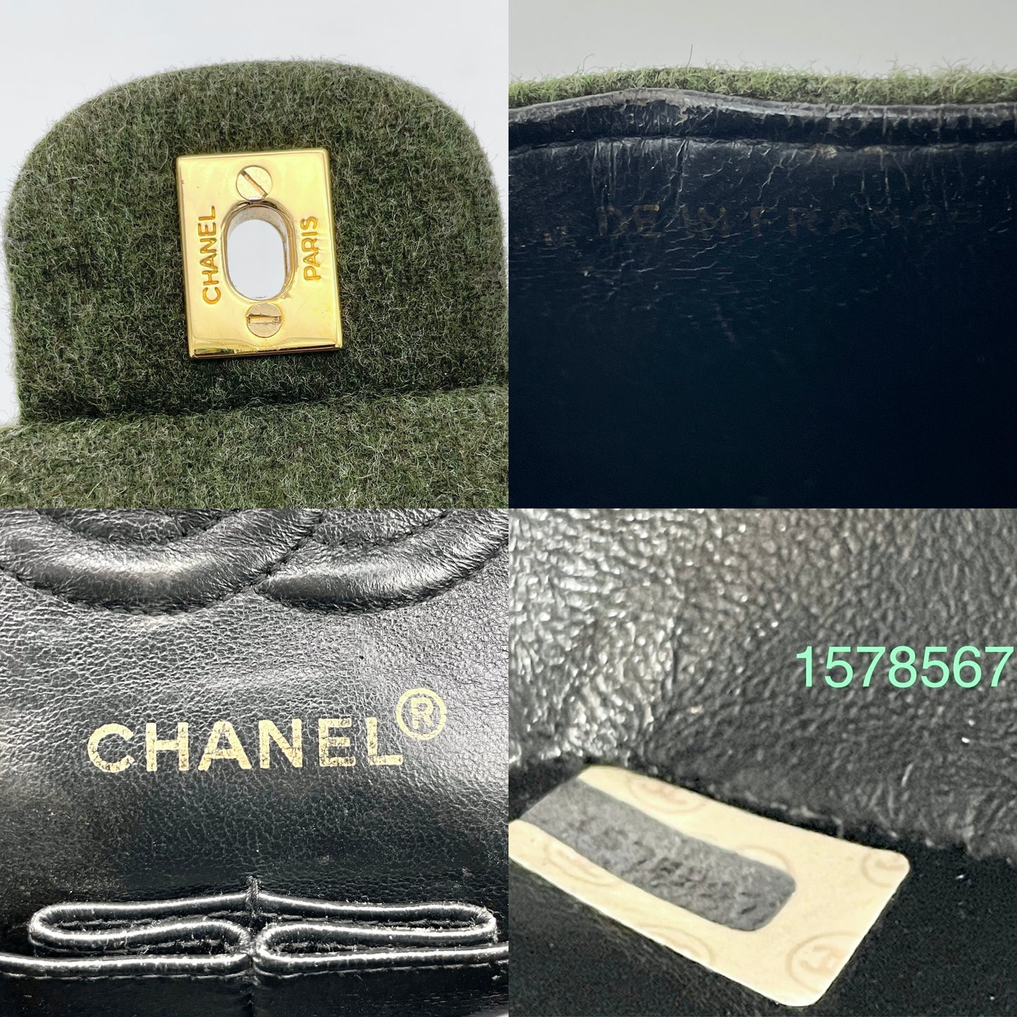 Afar Vintage Pre-owned CHANEL Matrasse Classic Flap 23 Tweed