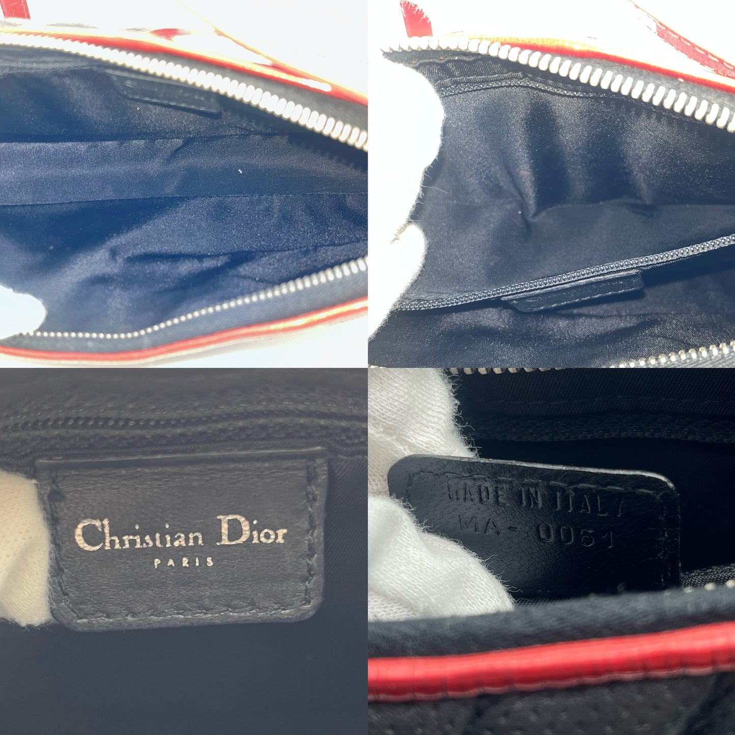 AUTH Pre-owned Christian Dior saddle bag trailer