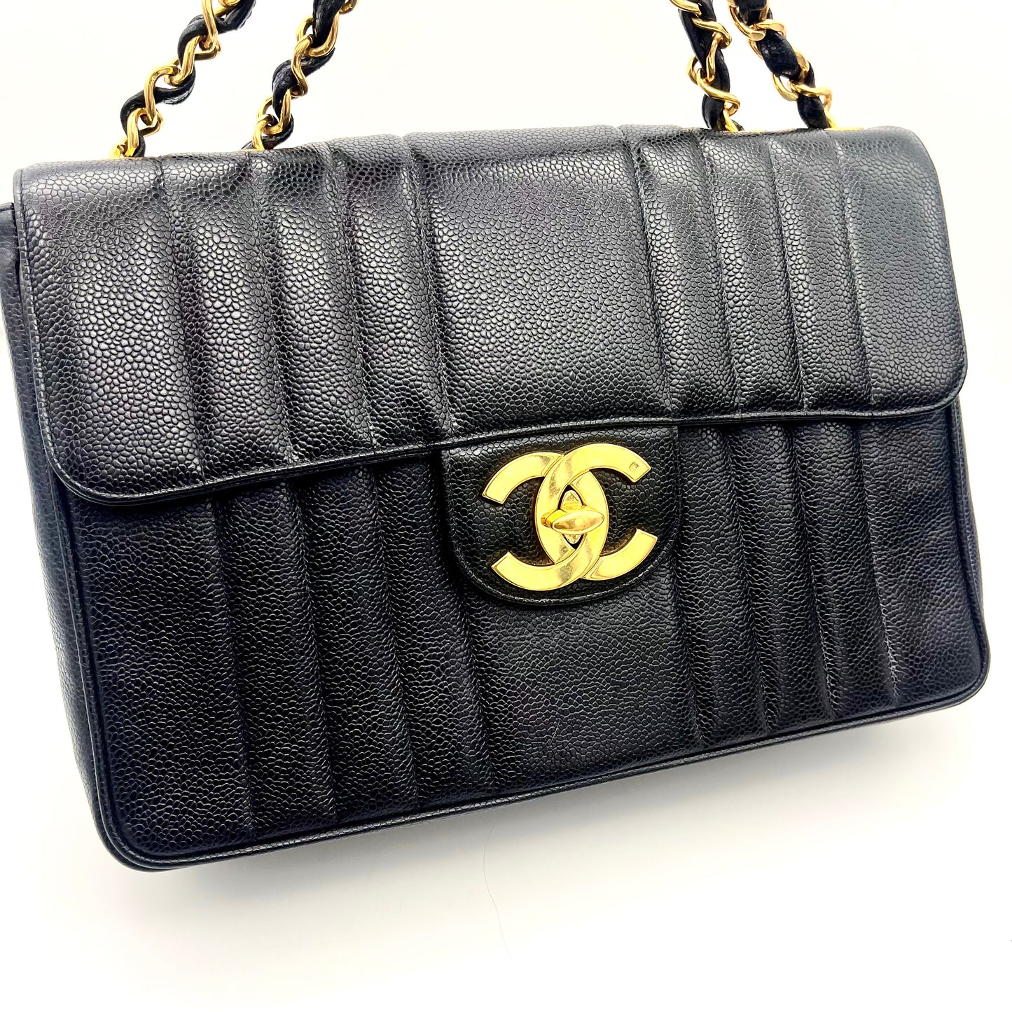 CHANEL ﾏﾄﾓｱｾﾞﾙ ﾃﾞｶｺｺﾏｰｸ ﾁｪｰﾝｼｮﾙﾀﾞｰﾊﾞｯｸﾞ