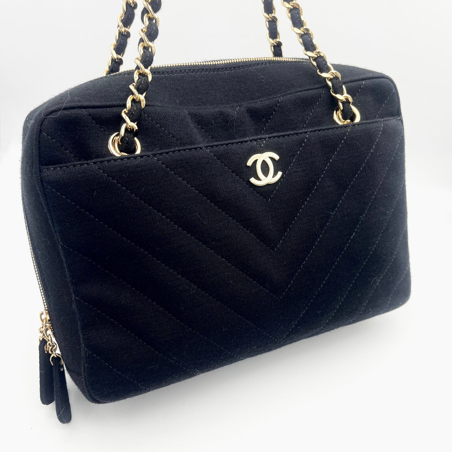 Afar Vintage Pre-owned CHANEL Chocolate Bar Chain Shoulder Bag