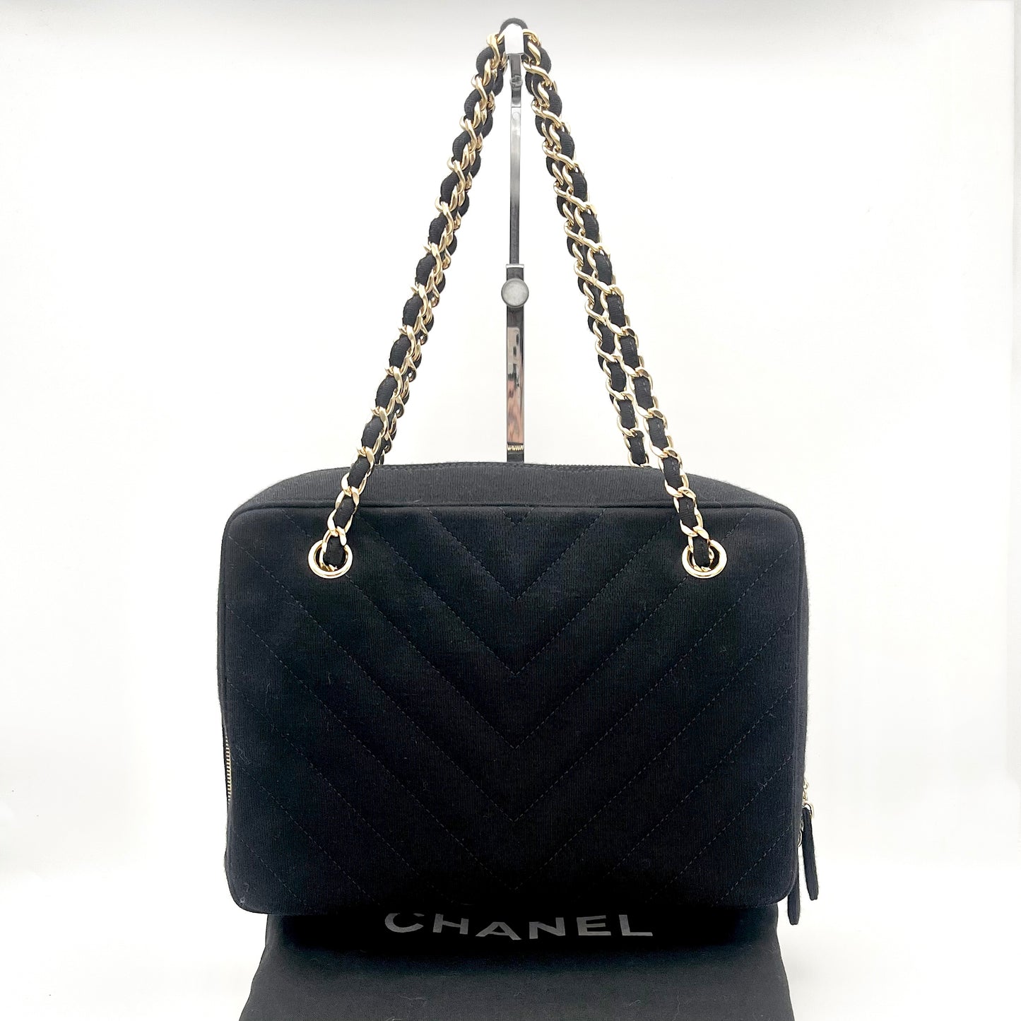 Afar Vintage Pre-owned CHANEL Chocolate Bar Chain Shoulder Bag