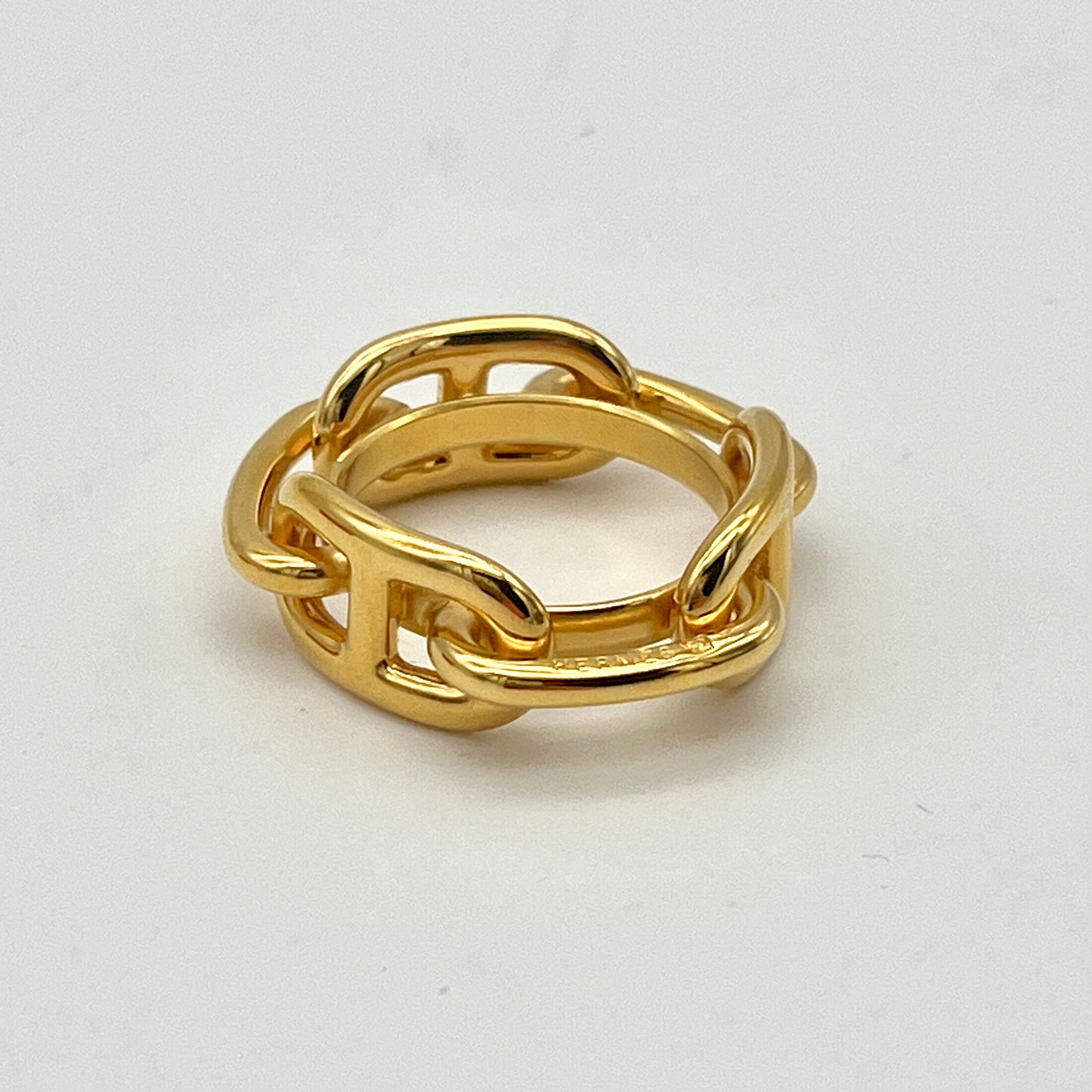 HERMES Chaine Dunkle Scarf Ring