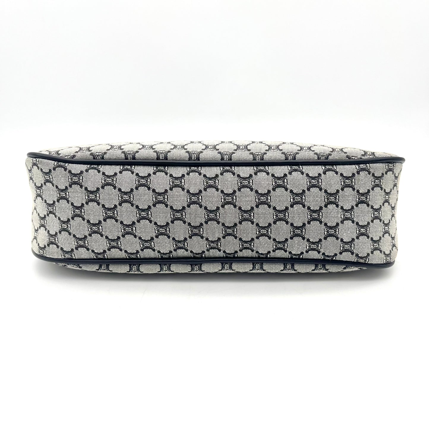 AUTH Pre-owned CELINE Macadam Accessory Pouch Grey- Canvas