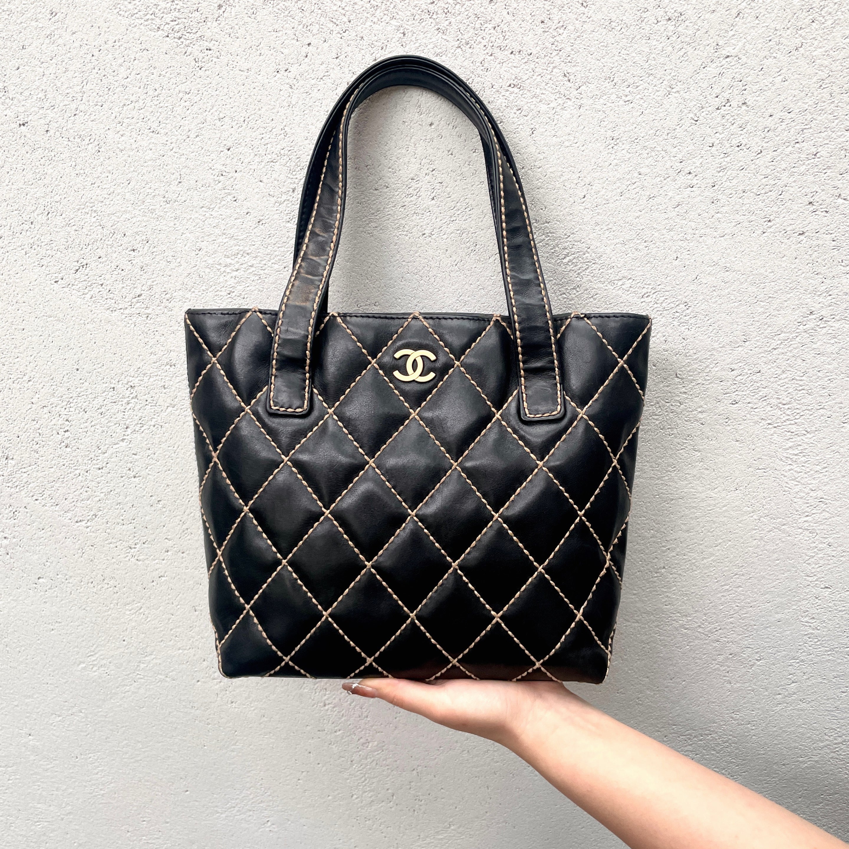 Afar Vintage Pre-owned CHANEL ワイルドステッチココマークトート