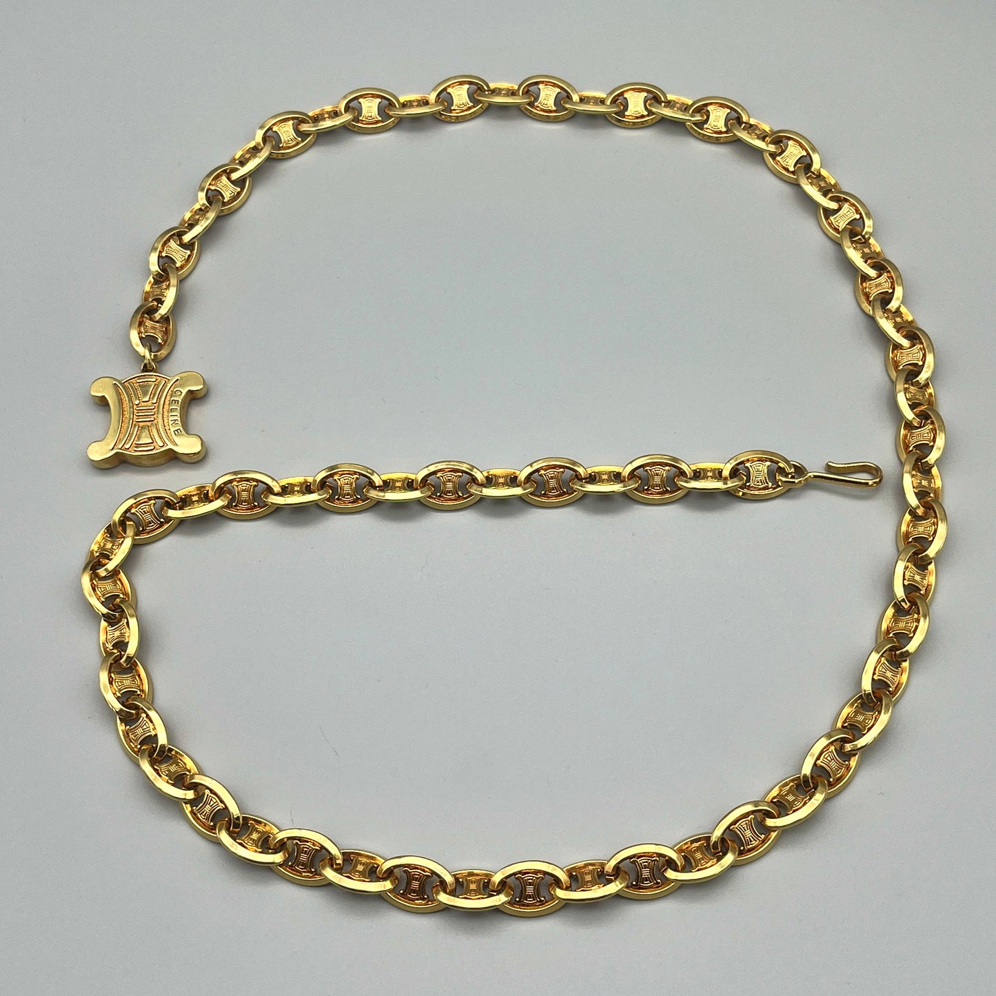 AUTH Pre-owned CELINE Macadam chain belt GP