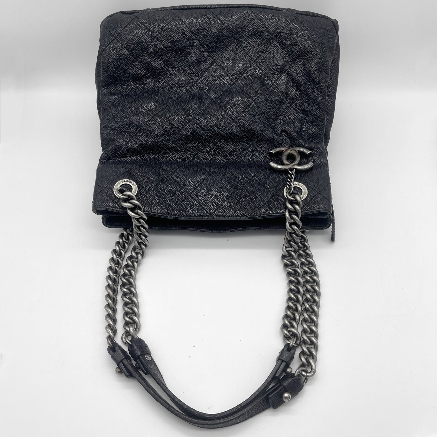 AUTH Pre-owned CHANEL 31 RUE CAMBOMｷｬﾋﾞｱｽｷﾝ ﾁｪｰﾝﾄｰﾄﾊﾞｯｸﾞ