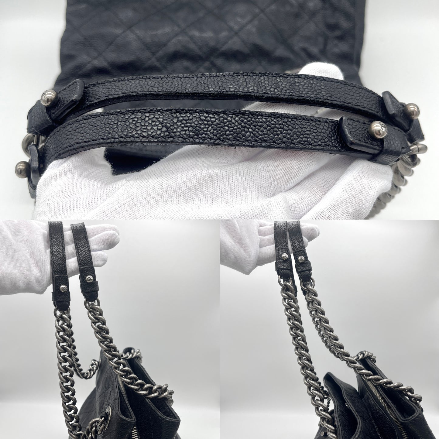 AUTH Pre-owned CHANEL 31 RUE CAMBOMｷｬﾋﾞｱｽｷﾝ ﾁｪｰﾝﾄｰﾄﾊﾞｯｸﾞ