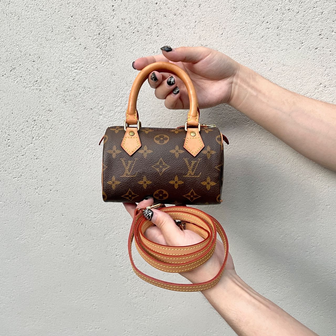 AUTH Pre-owned Louis Vuitton ﾓﾉｸﾞﾗﾑ ﾐﾆｽﾋﾟｰﾃｨ