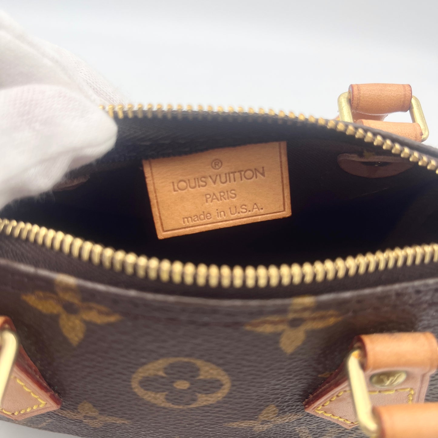 AUTH Pre-owned Louis Vuitton Monogram Mini Spiety