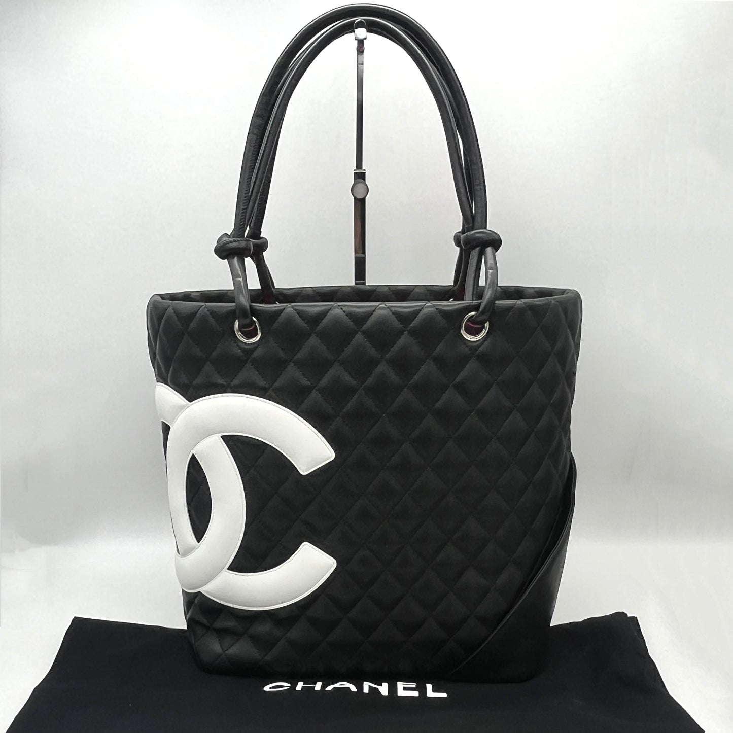 AUTH Pre-owned CHANEL ｶﾝﾎﾞﾝﾗｲﾝ ﾄｰﾄﾊﾞｯｸﾞMM