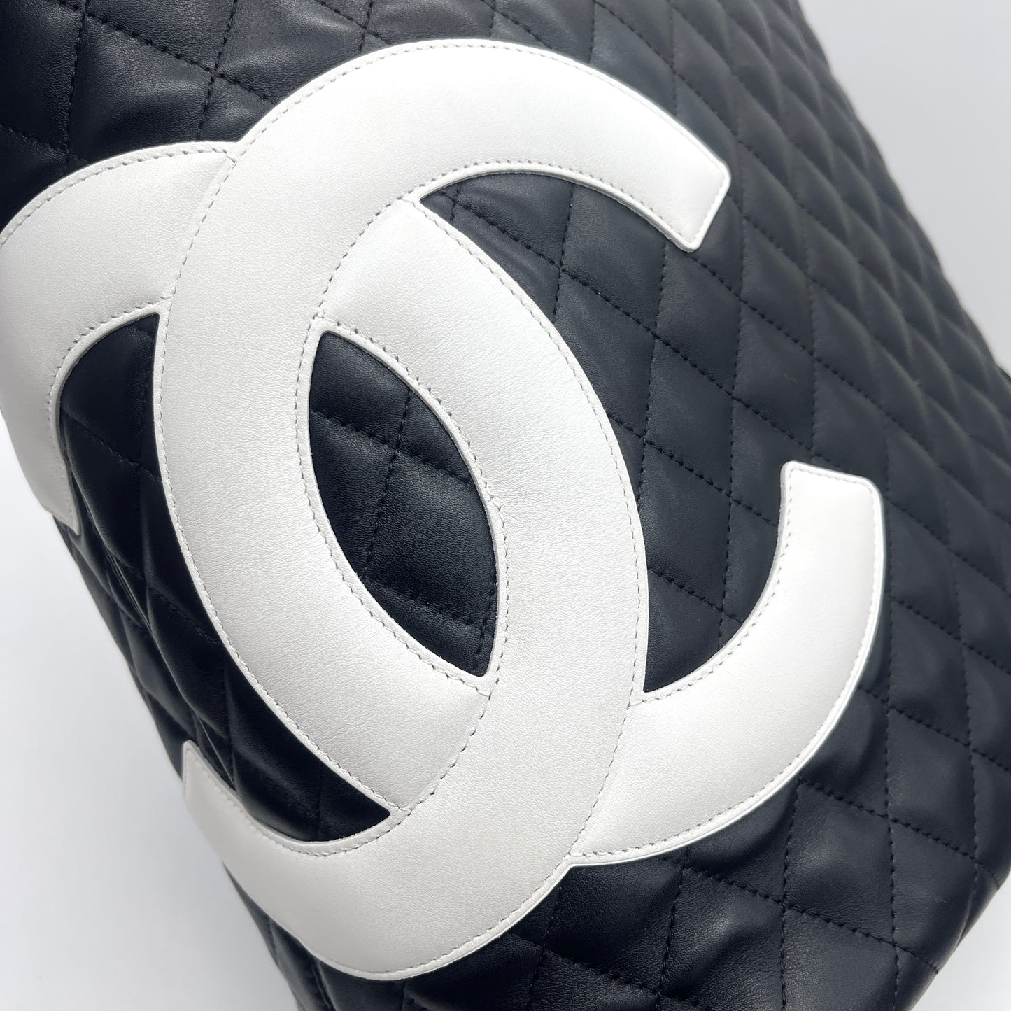 AUTH Pre-owned CHANEL ｶﾝﾎﾞﾝﾗｲﾝ ﾄｰﾄﾊﾞｯｸﾞMM