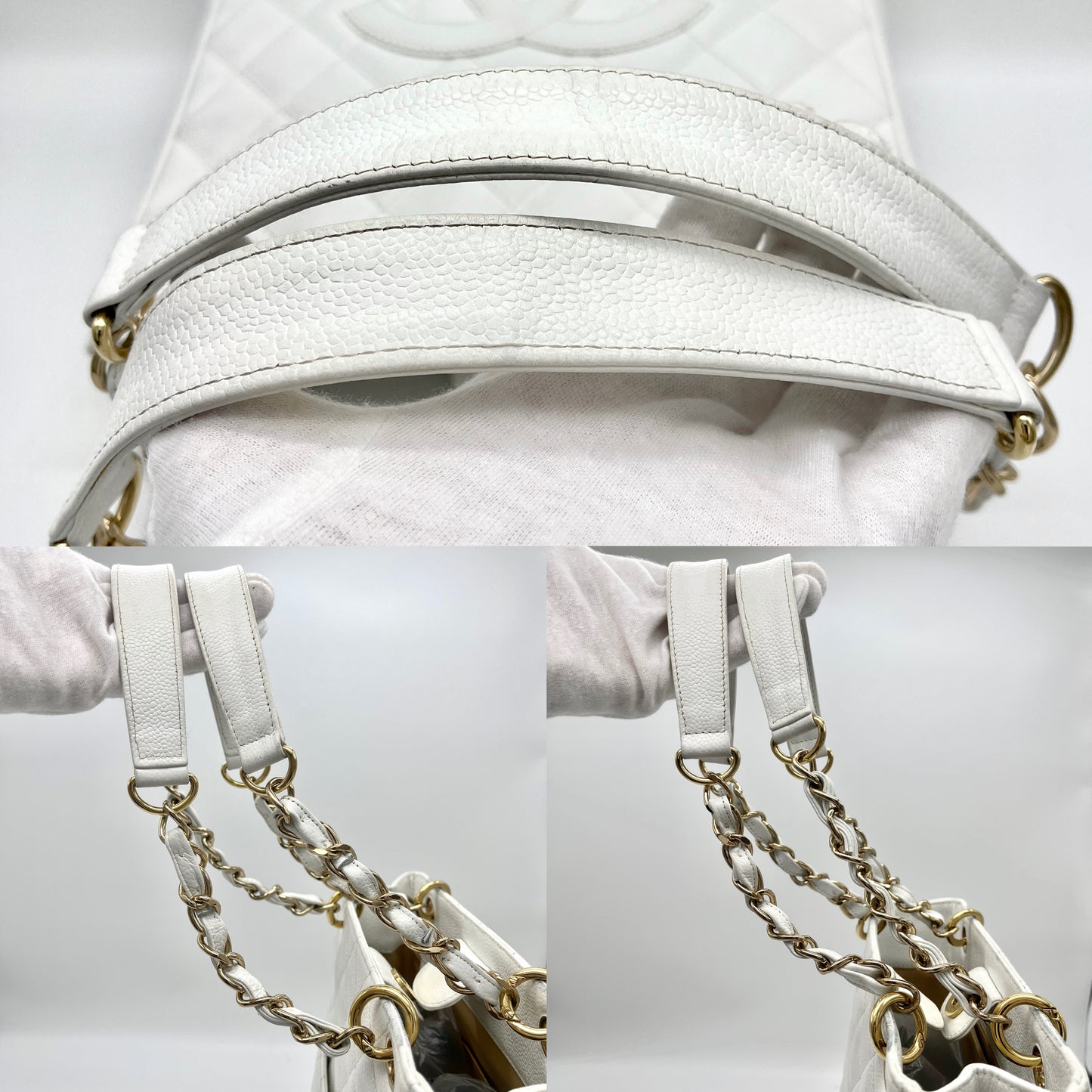 AUTH Pre-owned CHANEL Matrasse PST Kokomark turn lock shoulder bag