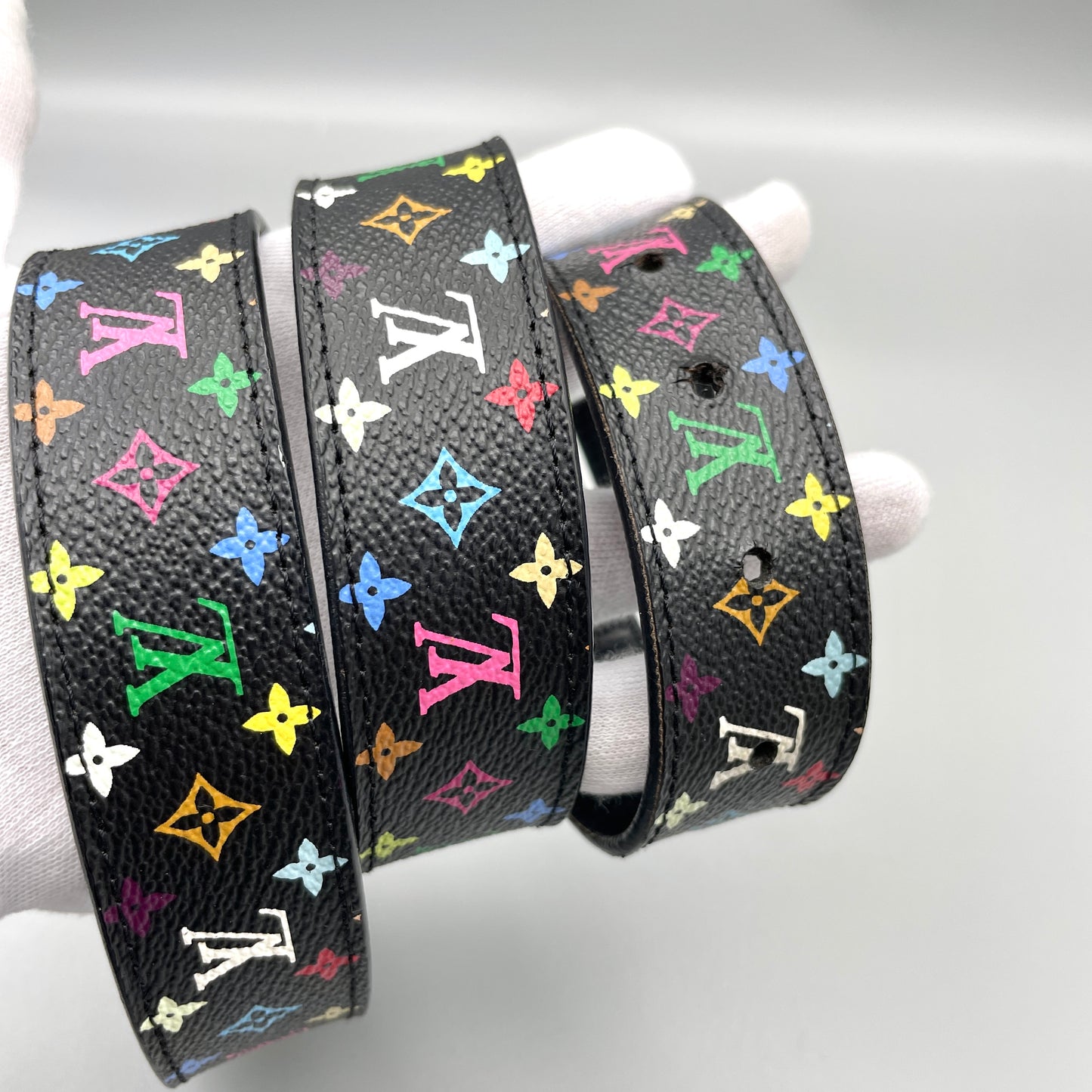 AUTH Pre-owned LOUIS VUITTON ﾓﾉｸﾞﾗﾑ ﾏﾙﾁｶﾗｰ ｻﾝﾁｭｰﾙ ﾍﾞﾙﾄ