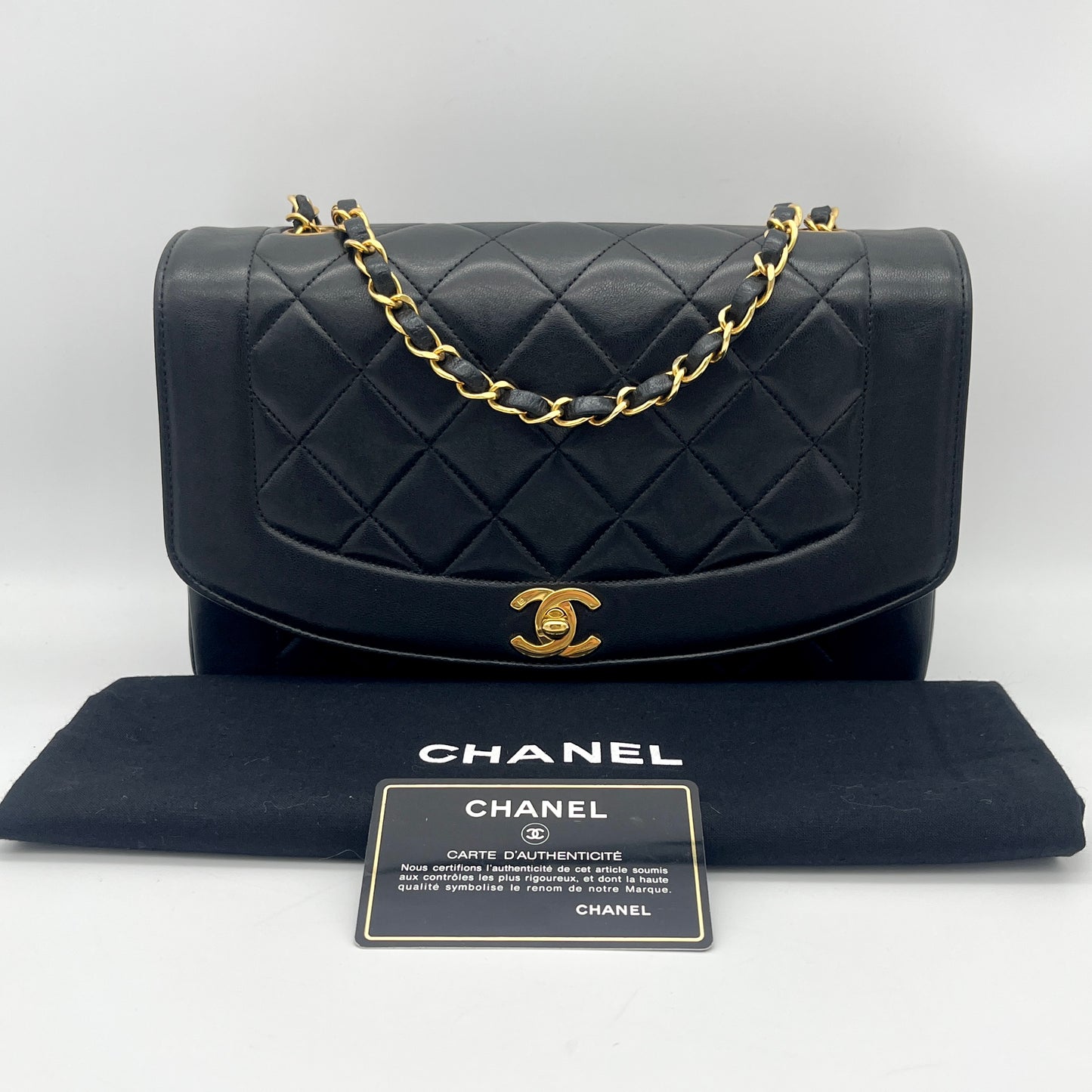 Afar Vintage Pre-owned CHANEL ﾏﾄﾗｯｾ ﾀﾞｲｱﾅ25cm