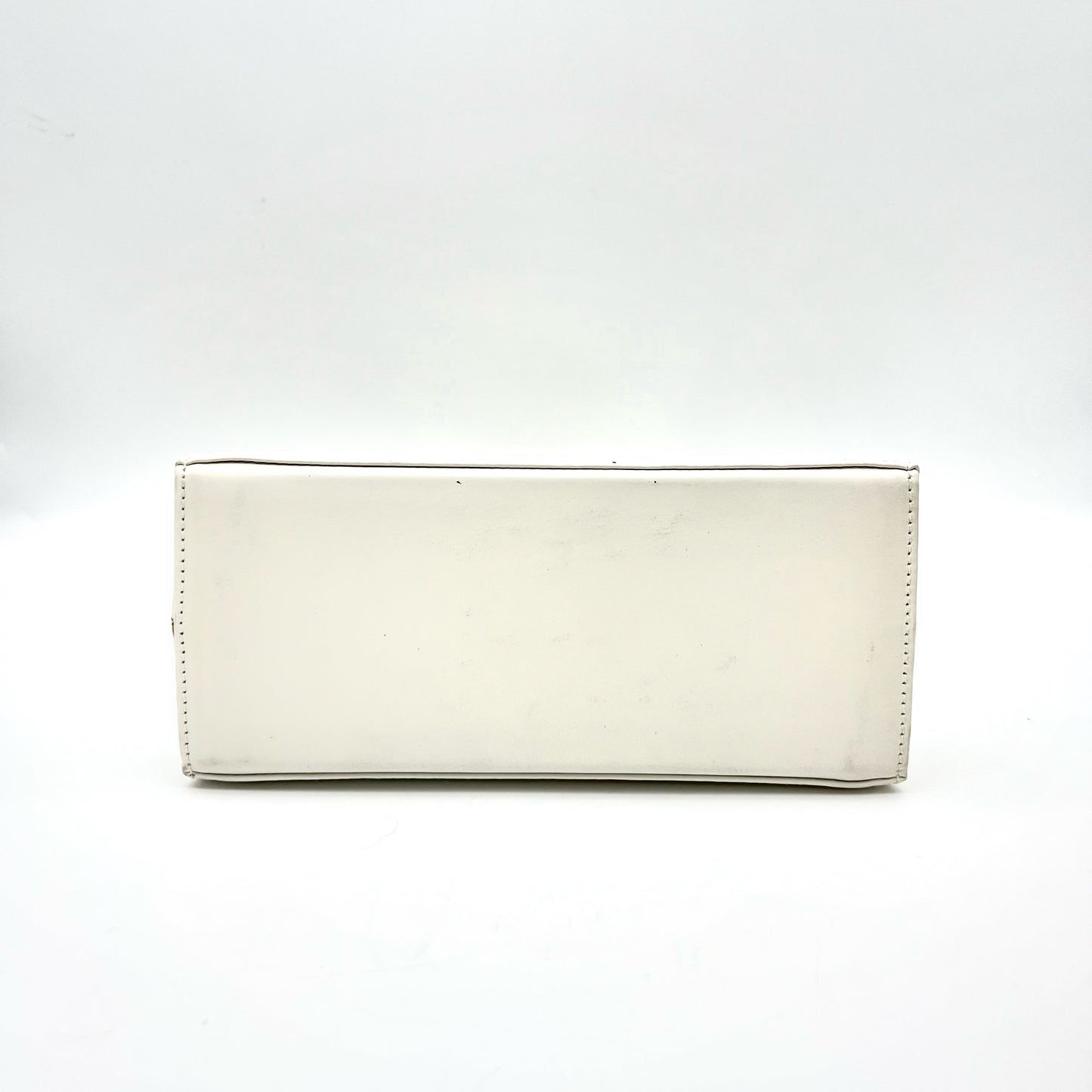 AUTH Pre-owned Salvatore Ferragamo Gancini Mini Hand Bag White