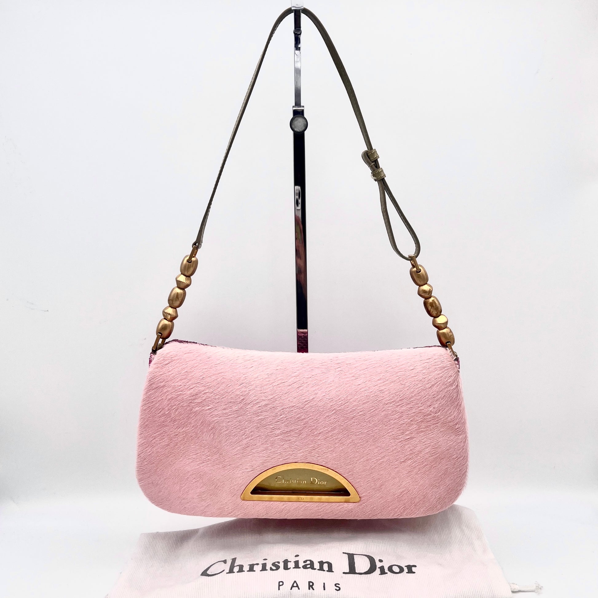 Christian Dior 1990s Python Maris Pearl Bag · INTO