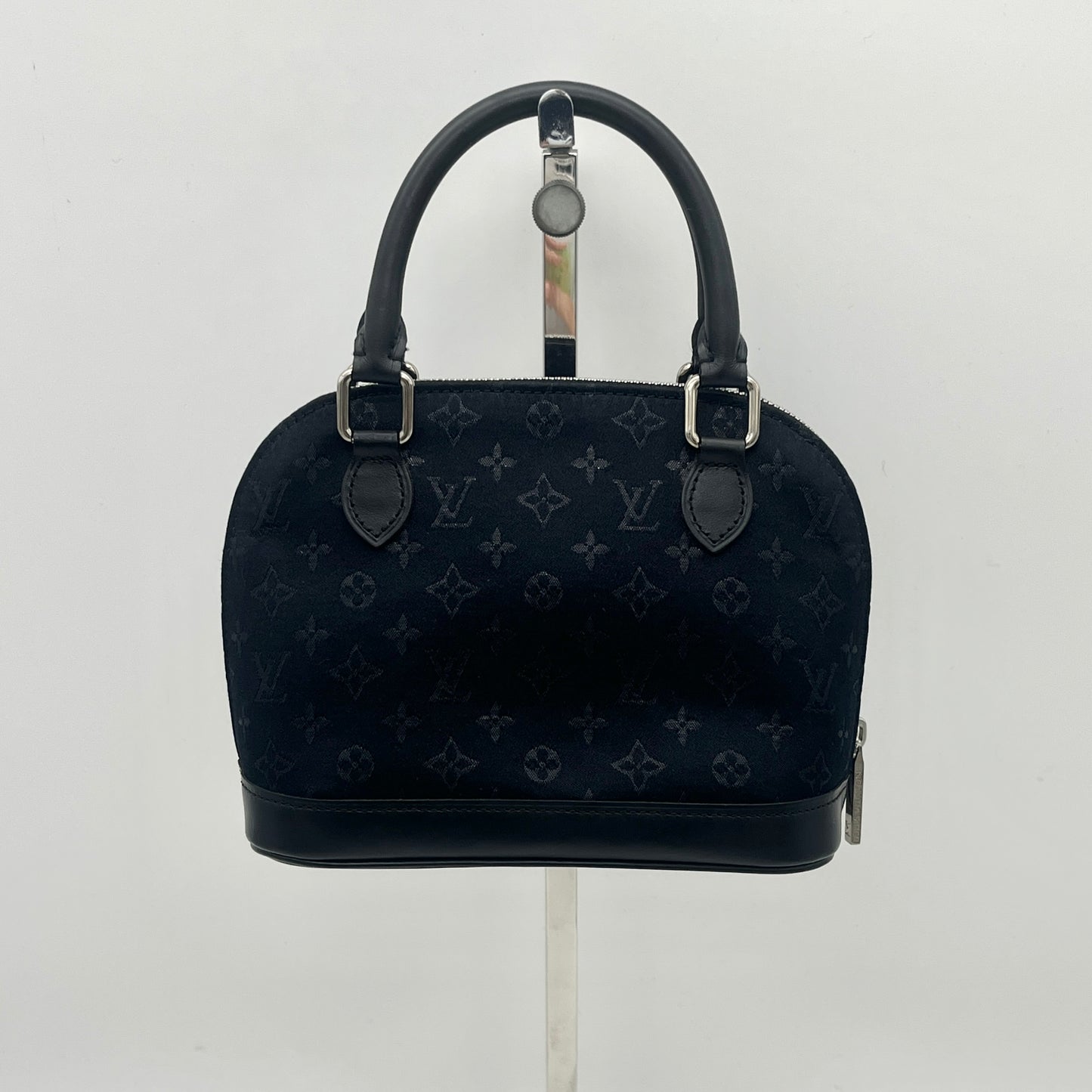 RARE☆☆AUTH Pre-owned LOUIS VUITTON ｻﾃﾝ ﾓﾉｸﾞﾗﾑﾐﾆﾗﾝ ﾘﾄﾙｱﾙﾏ