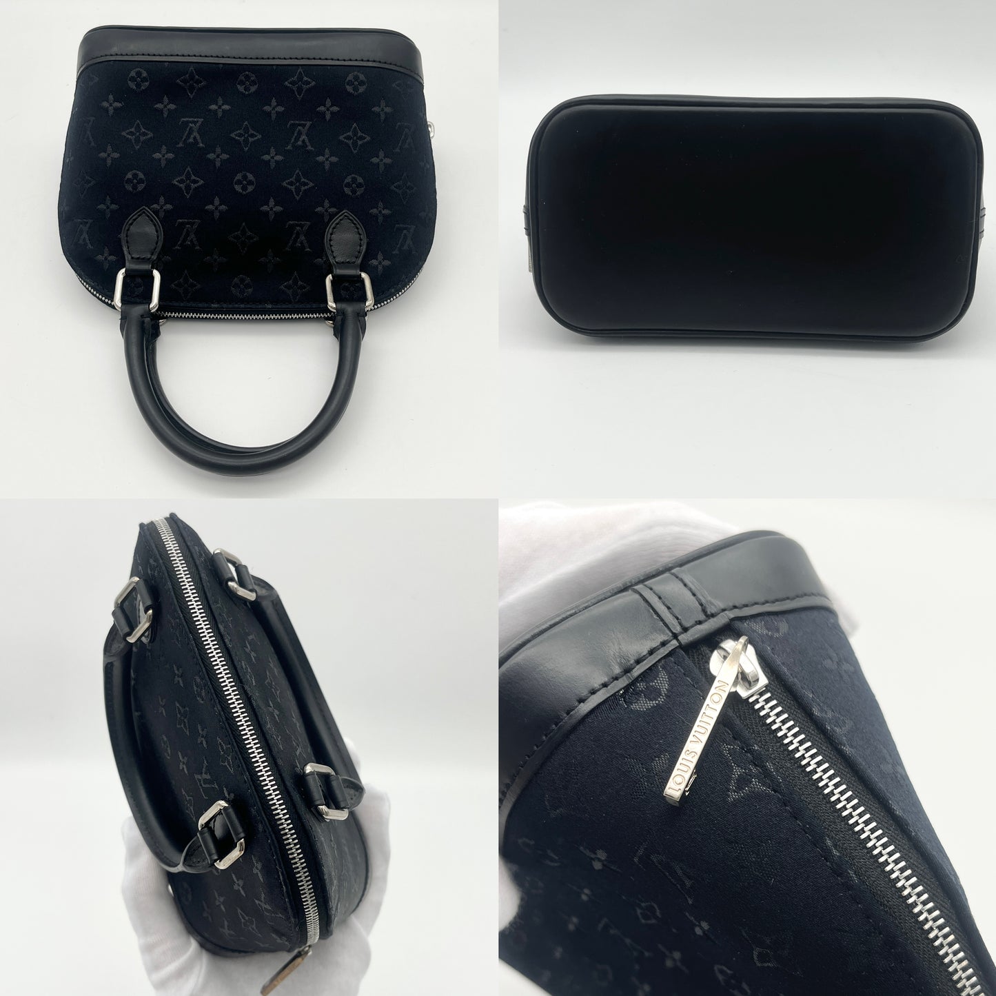 RARE☆☆AUTH Pre-owned LOUIS VUITTON ｻﾃﾝ ﾓﾉｸﾞﾗﾑﾐﾆﾗﾝ ﾘﾄﾙｱﾙﾏ