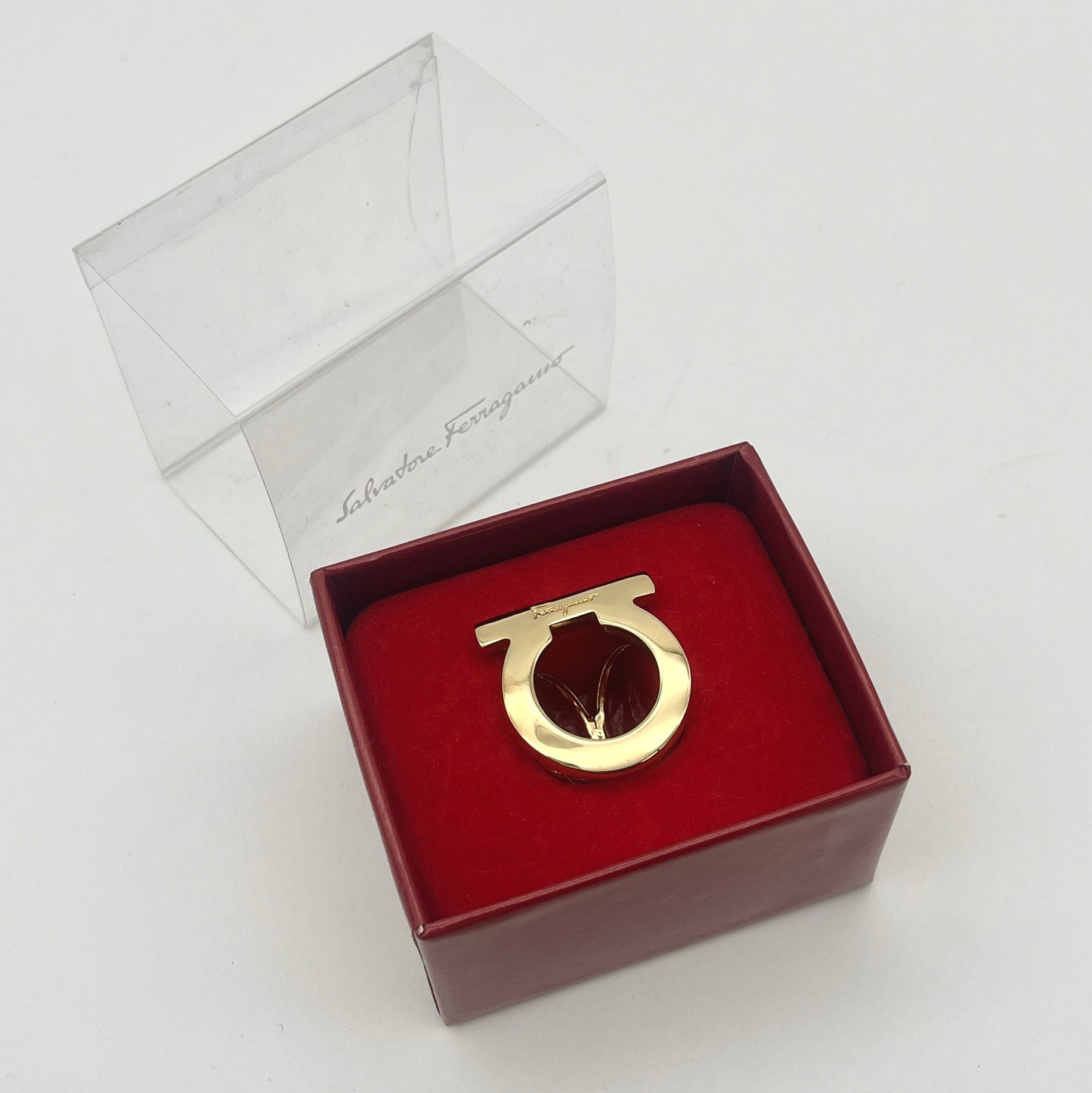 Salvatore Ferragamo Gancini Scarf Ring