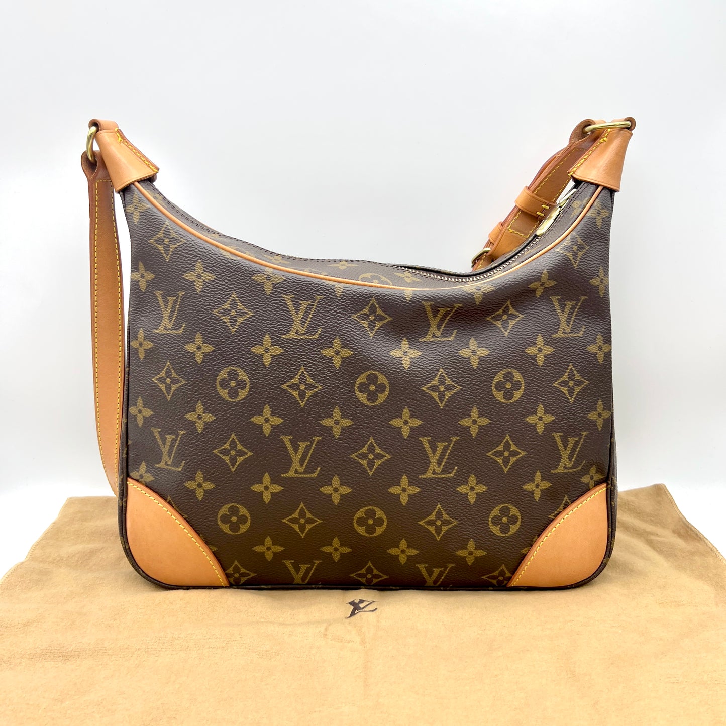 LOUIS VUITTON Monogram Boulogne 30 M51265 Brown