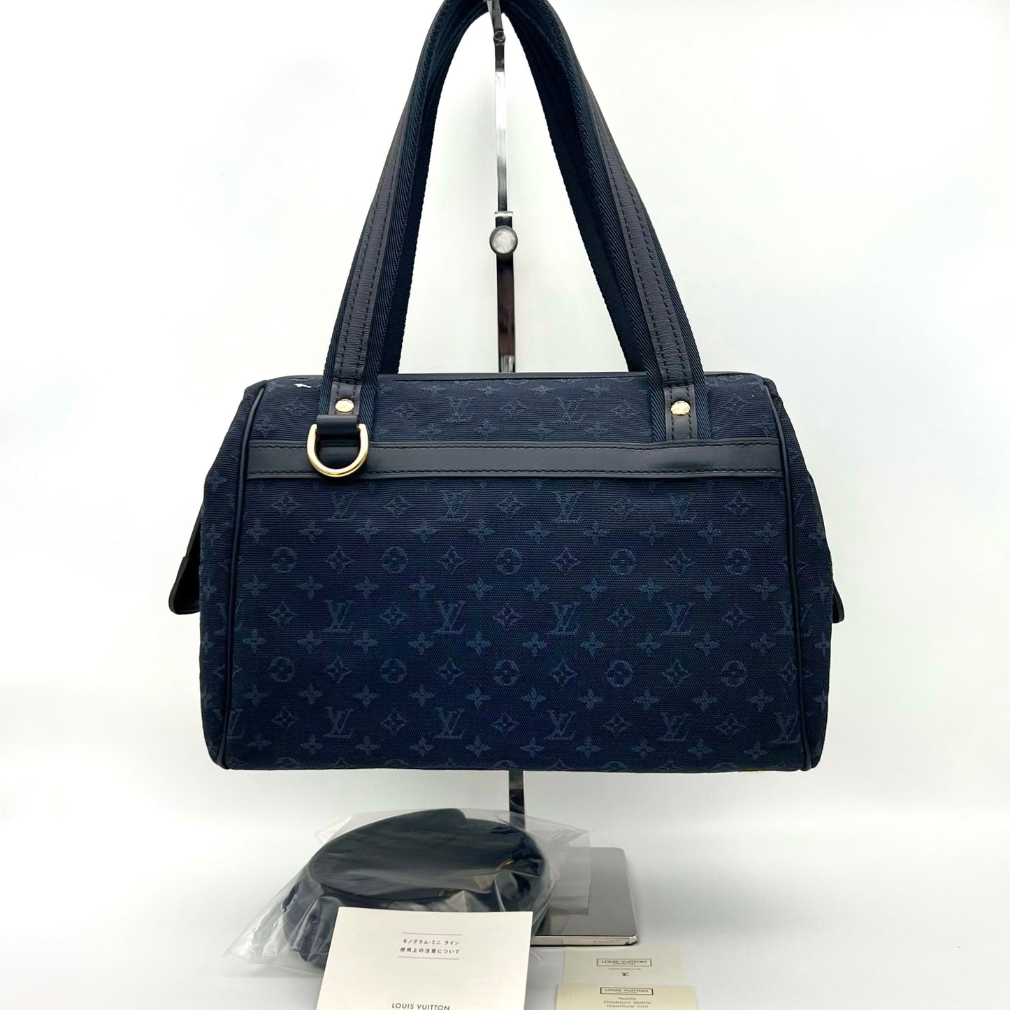 AUTH Pre-owned LOUIS VUITTON ﾓﾉｸﾞﾗﾑﾐﾆﾗﾝ ｼﾞｮｾﾌｨｰﾇPM M92414/ｽﾄﾗｯﾌﾟ、冊子付属