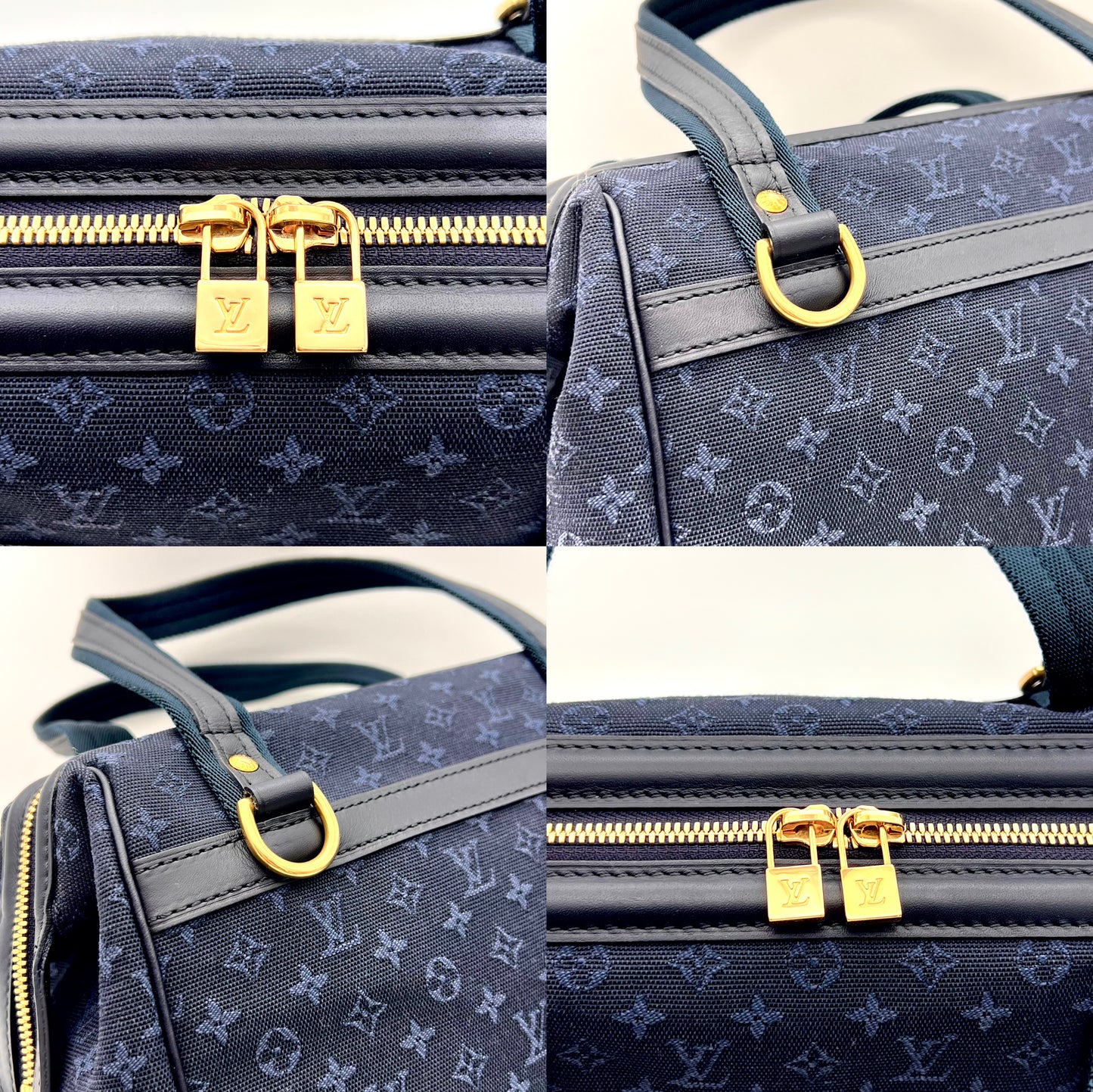 AUTH Pre-owned LOUIS VUITTON ﾓﾉｸﾞﾗﾑﾐﾆﾗﾝ ｼﾞｮｾﾌｨｰﾇPM M92414/ｽﾄﾗｯﾌﾟ、冊子付属