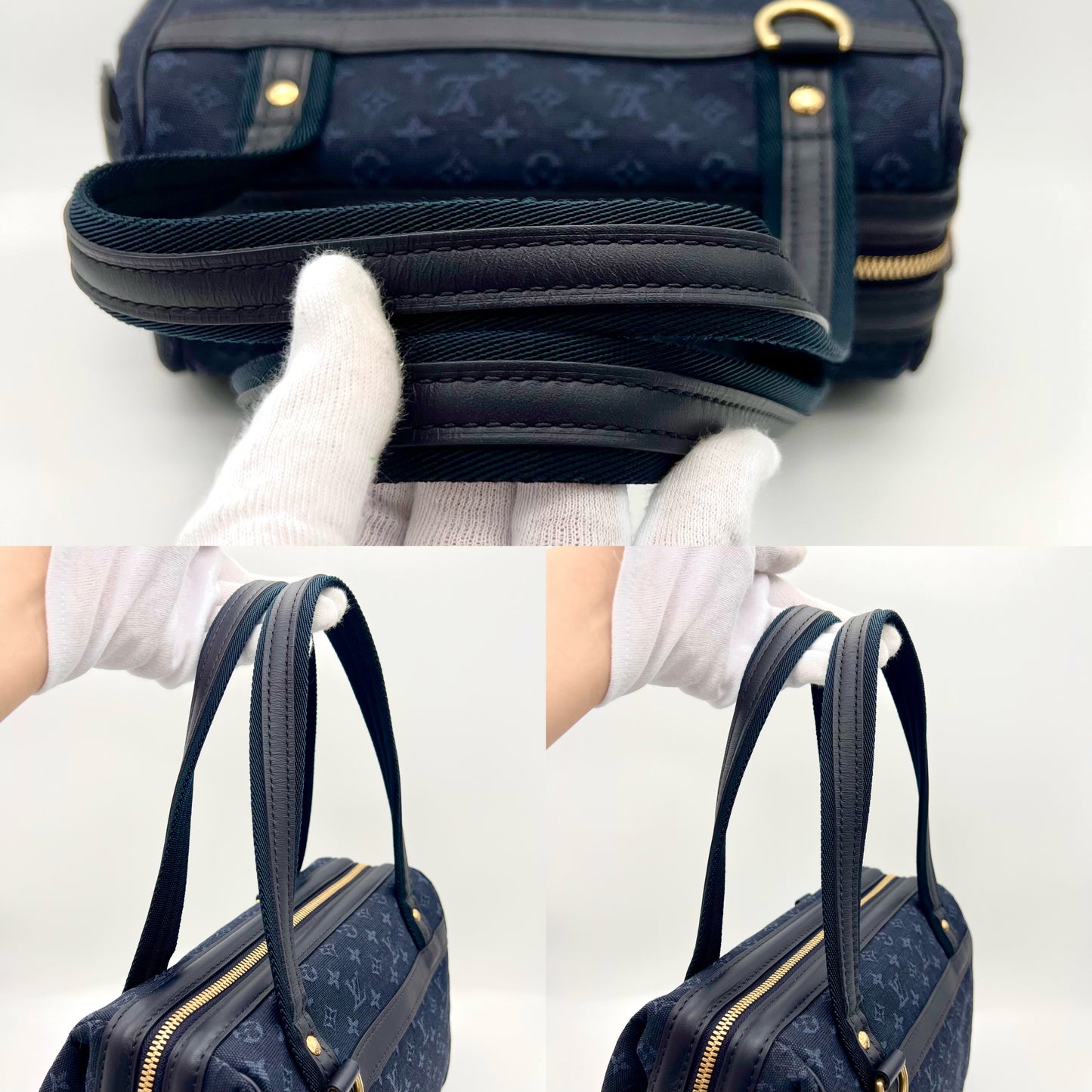 AUTH Pre-owned LOUIS VUITTON ﾓﾉｸﾞﾗﾑﾐﾆﾗﾝ ｼﾞｮｾﾌｨｰﾇPM M92414/ｽﾄﾗｯﾌﾟ、冊子付属