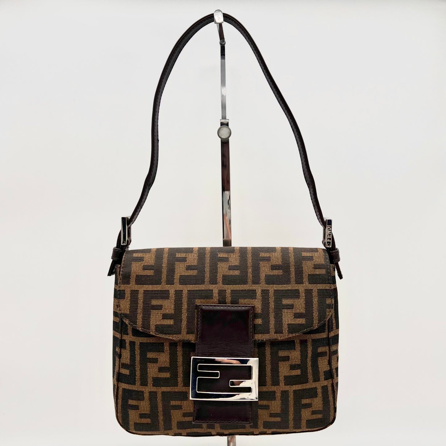 RARE☆☆☆AUTH Pre-owned FENDI Sukka pattern miniman baget