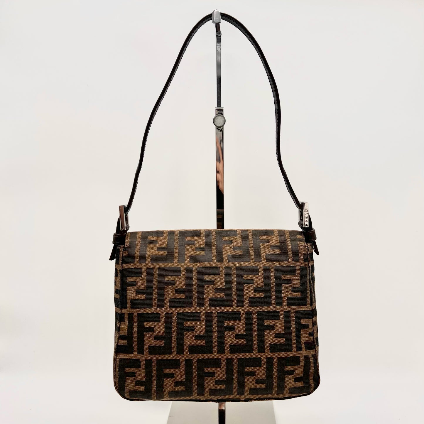 RARE☆☆☆AUTH Pre-owned FENDI Sukka pattern miniman baget