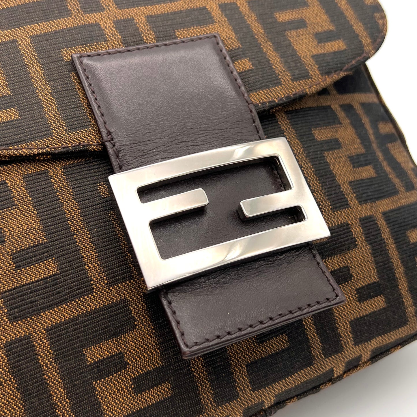 RARE☆☆☆AUTH Pre-owned FENDI ｽﾞｯｶ柄 ﾐﾆﾏﾝﾏﾊﾞｹｯﾄ