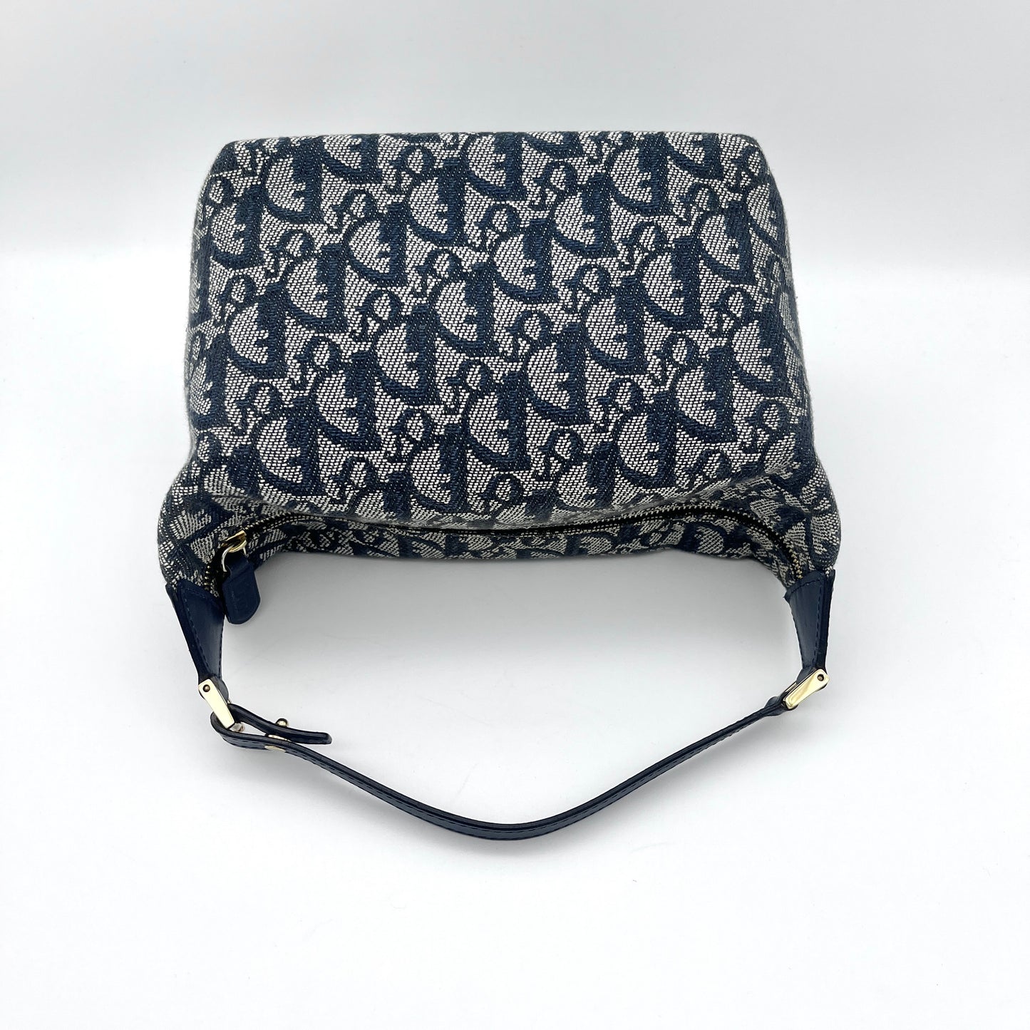 AUTH Pre-owned CHRISTIAN DIOR Trotter Pouch Navy