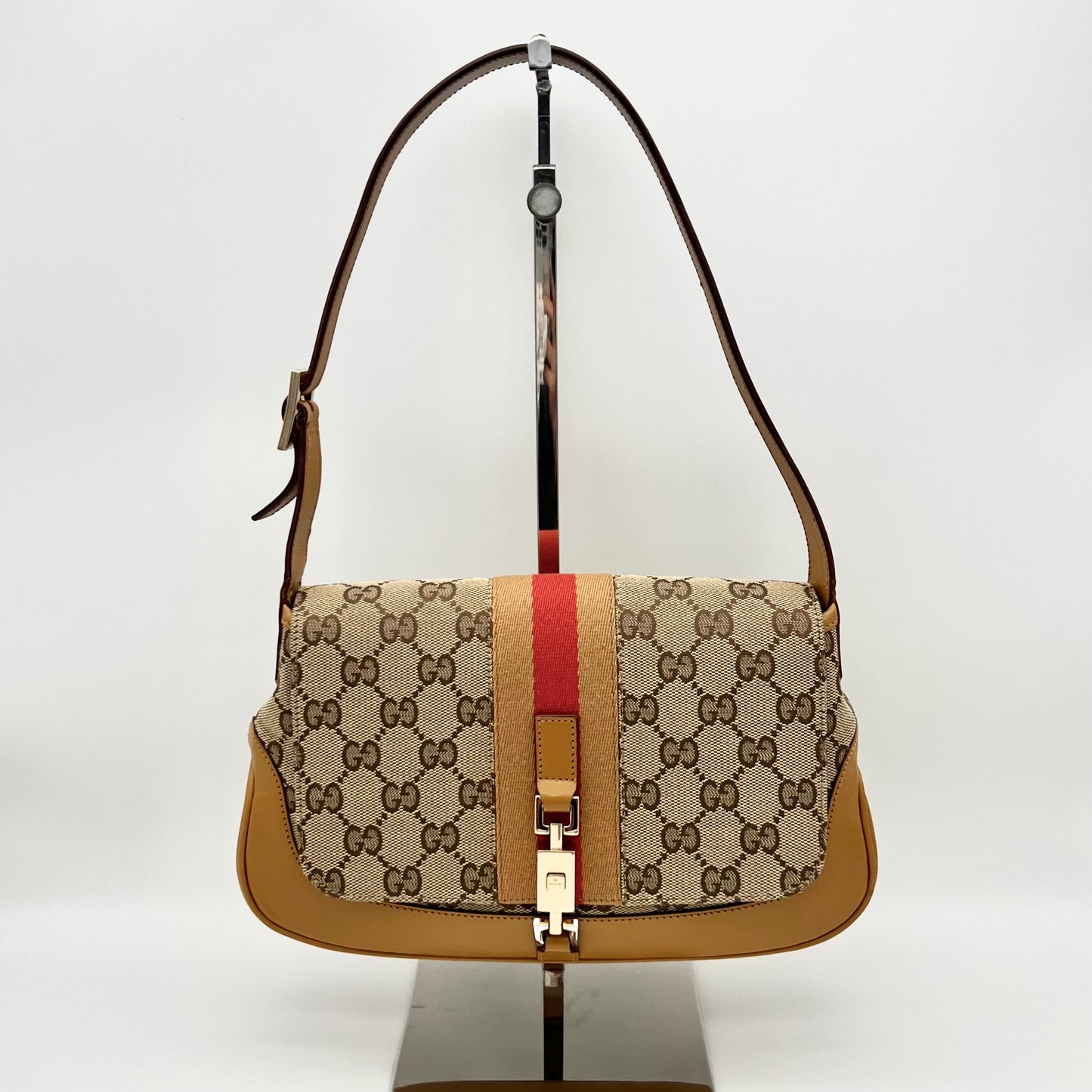 AUTH Pre-owned GUCCI Bamboo 2Way Handle Bag PM