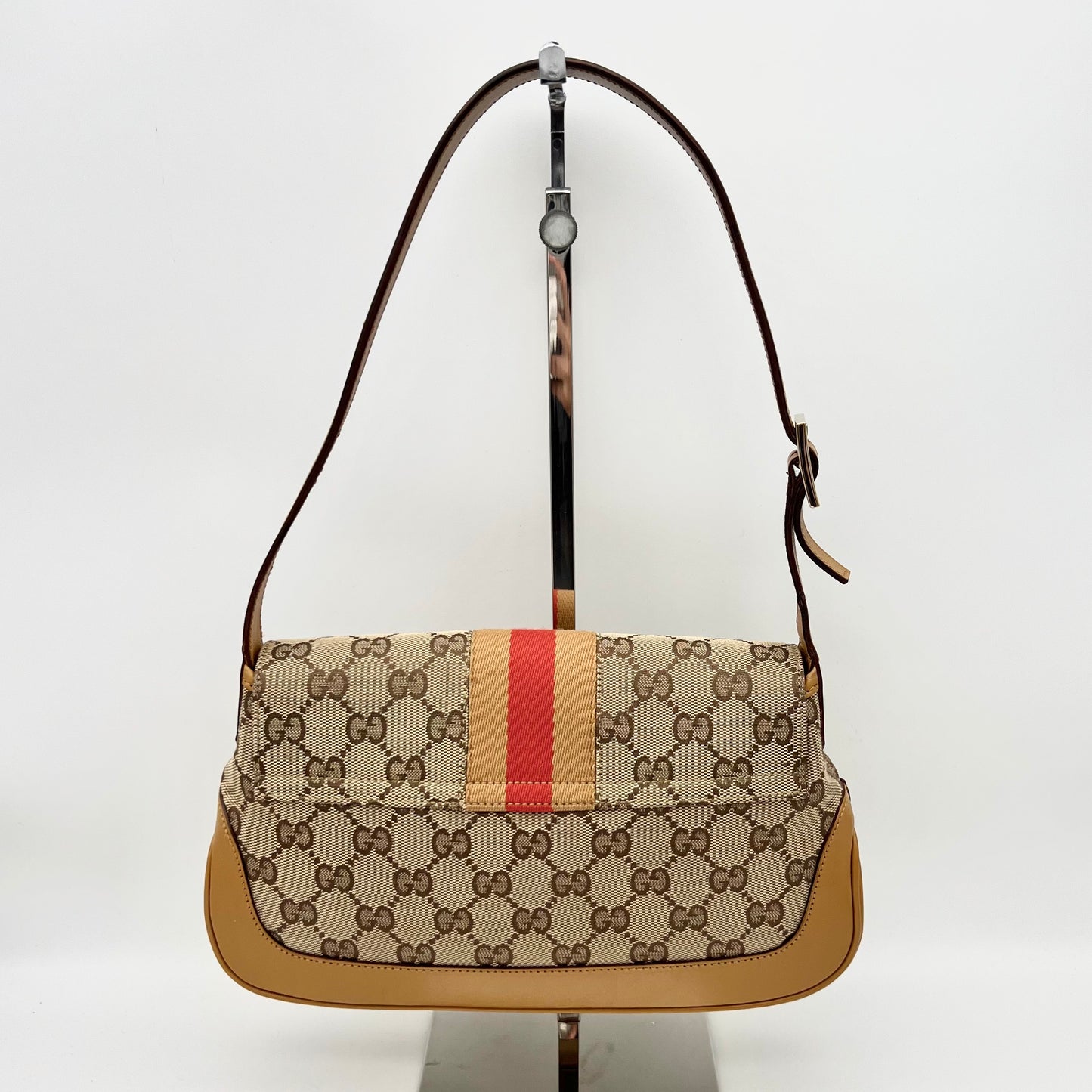 AUTH Pre-owned GUCCI Bamboo 2Way Handle Bag PM