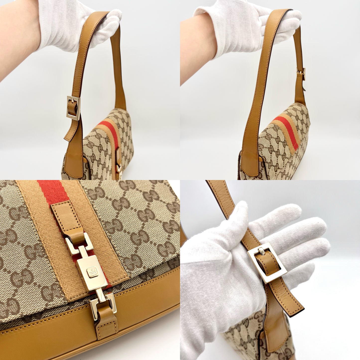 AUTH Pre-owned GUCCI GGｷｬﾝﾊﾞｽ ｼﾞｬｯｷｰﾛｯｸ 25cm