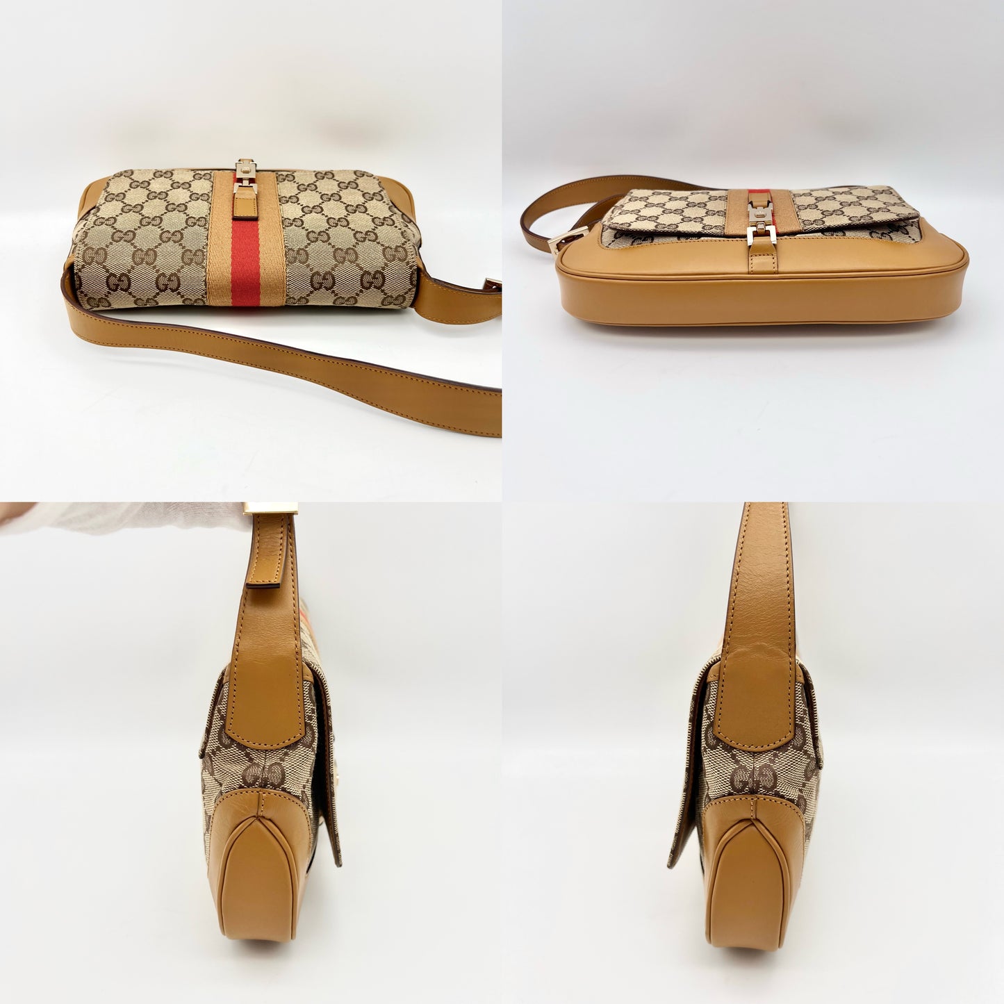 AUTH Pre-owned GUCCI Bamboo 2Way Handle Bag PM