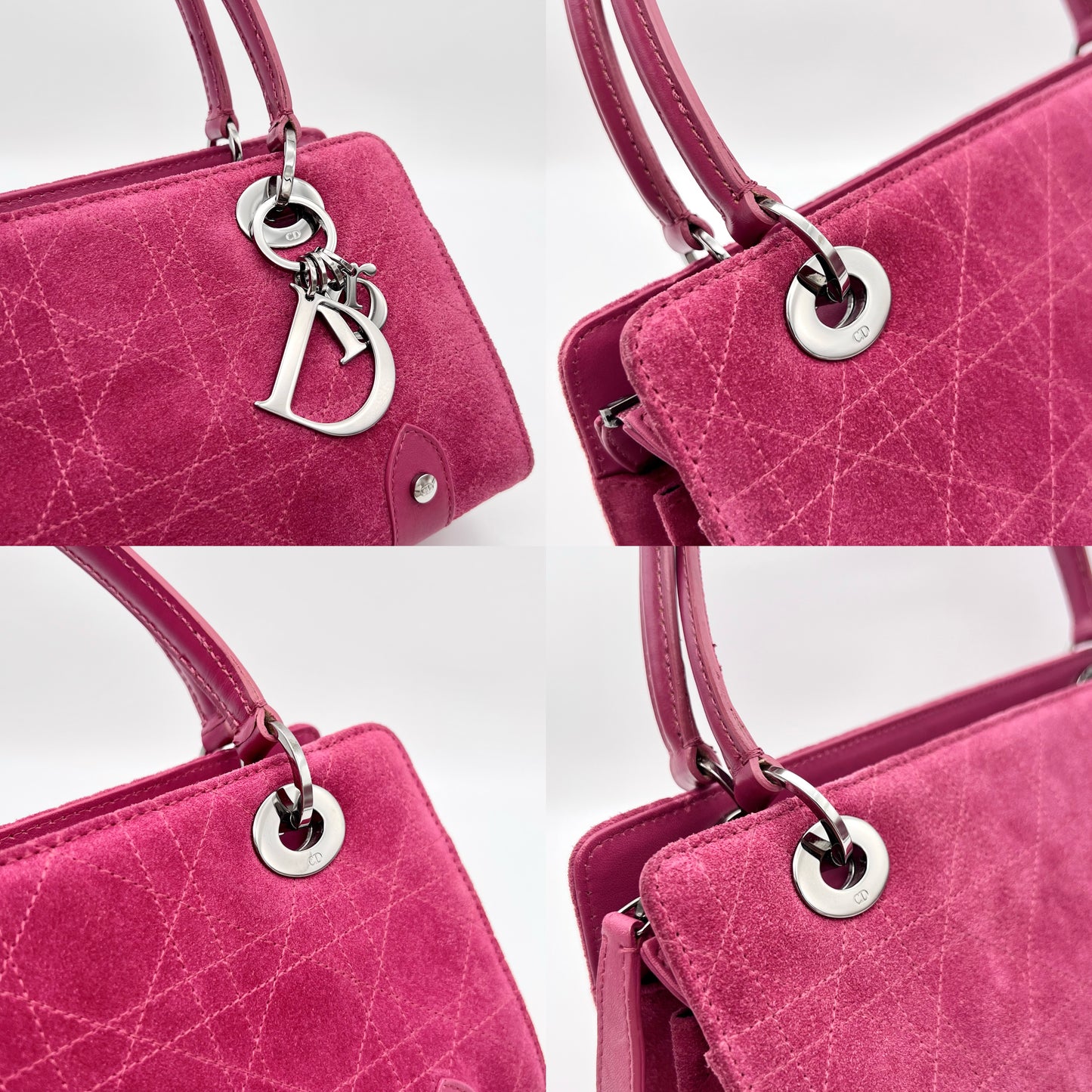 RARE☆☆☆AUTH Pre-owned CHRISTIAN DIOR ｶﾅｰｼﾞｭ ﾚﾃﾞｨﾃﾞｨｵｰﾙﾊﾝﾄﾞﾊﾞｯｸﾞ