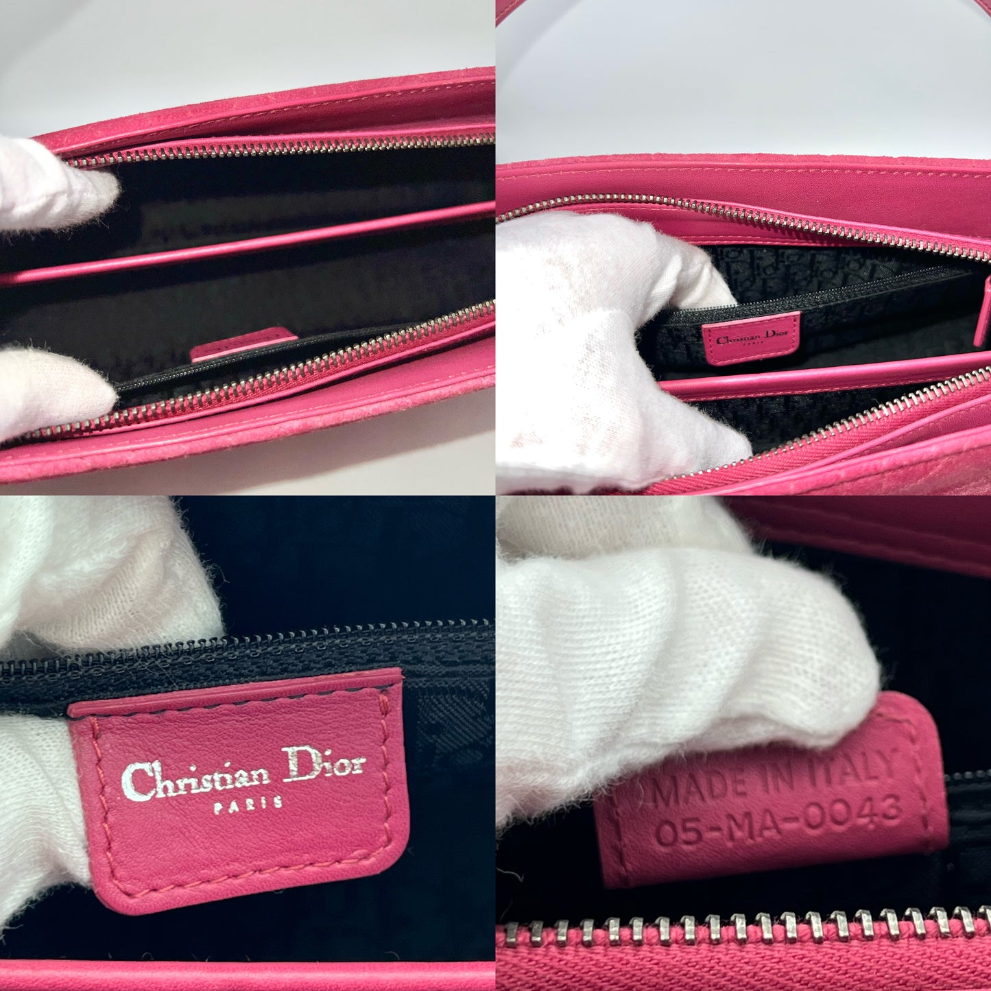 RARE☆☆☆AUTH Pre-owned CHRISTIAN DIOR ｶﾅｰｼﾞｭ ﾚﾃﾞｨﾃﾞｨｵｰﾙﾊﾝﾄﾞﾊﾞｯｸﾞ