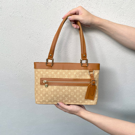 AUTH Pre-owned LOUIS VUITTON Monogram Miniran Lucie PM Baige