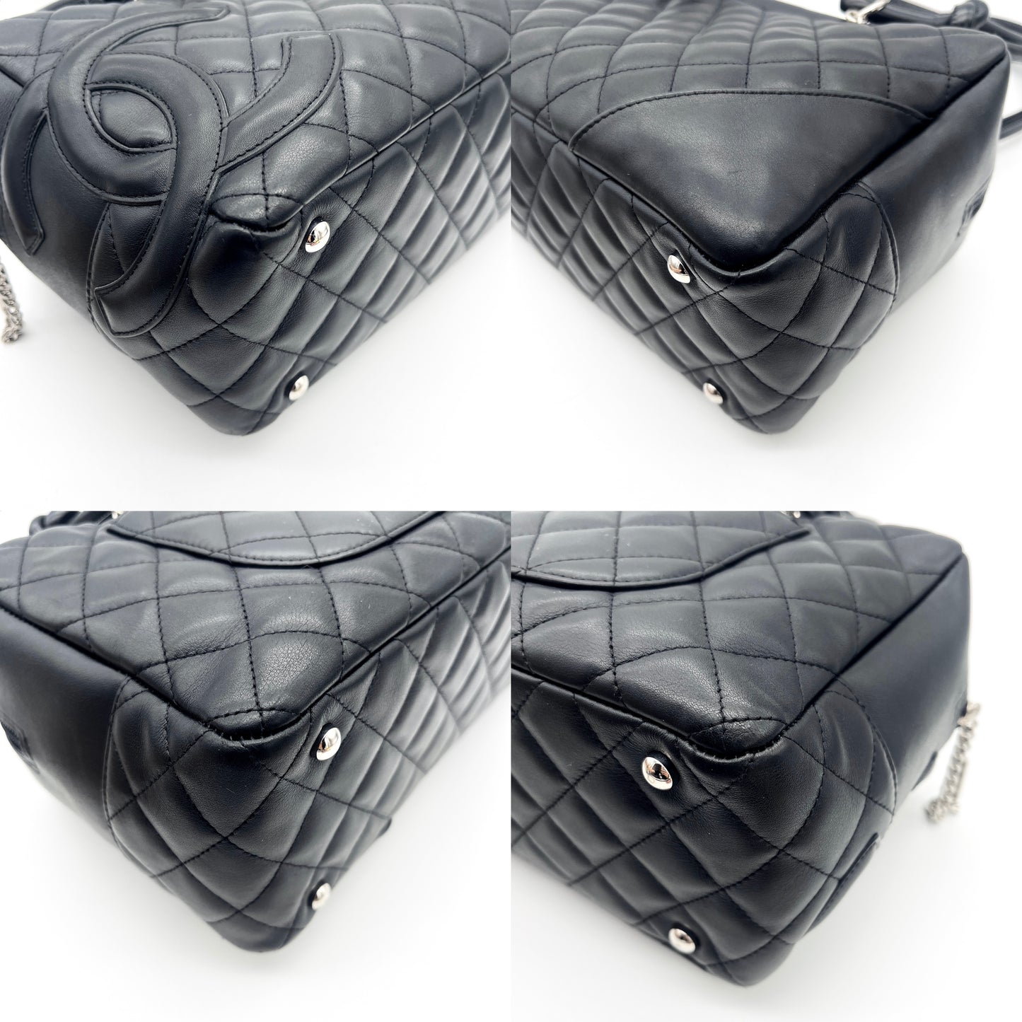 CHANEL Cambon Line Bowling Black