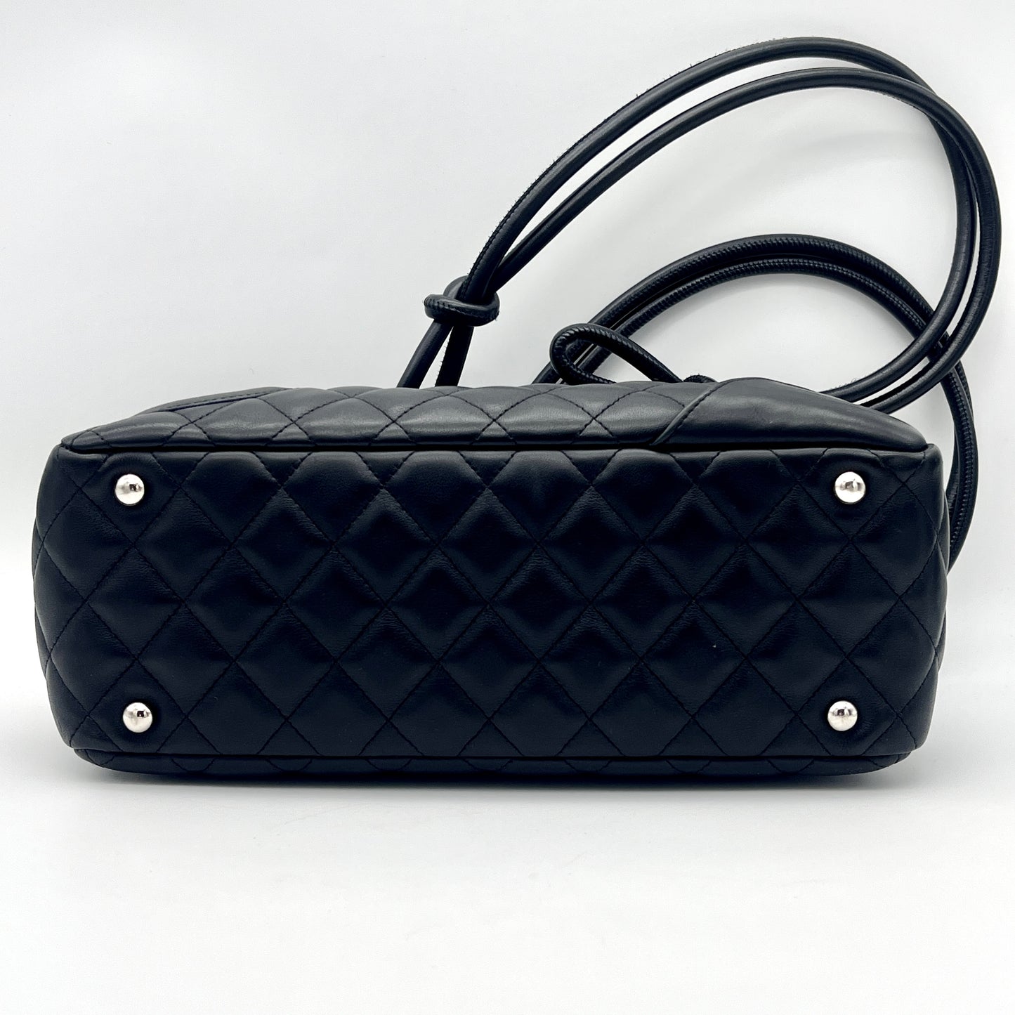 CHANEL Cambon Line Bowling Black