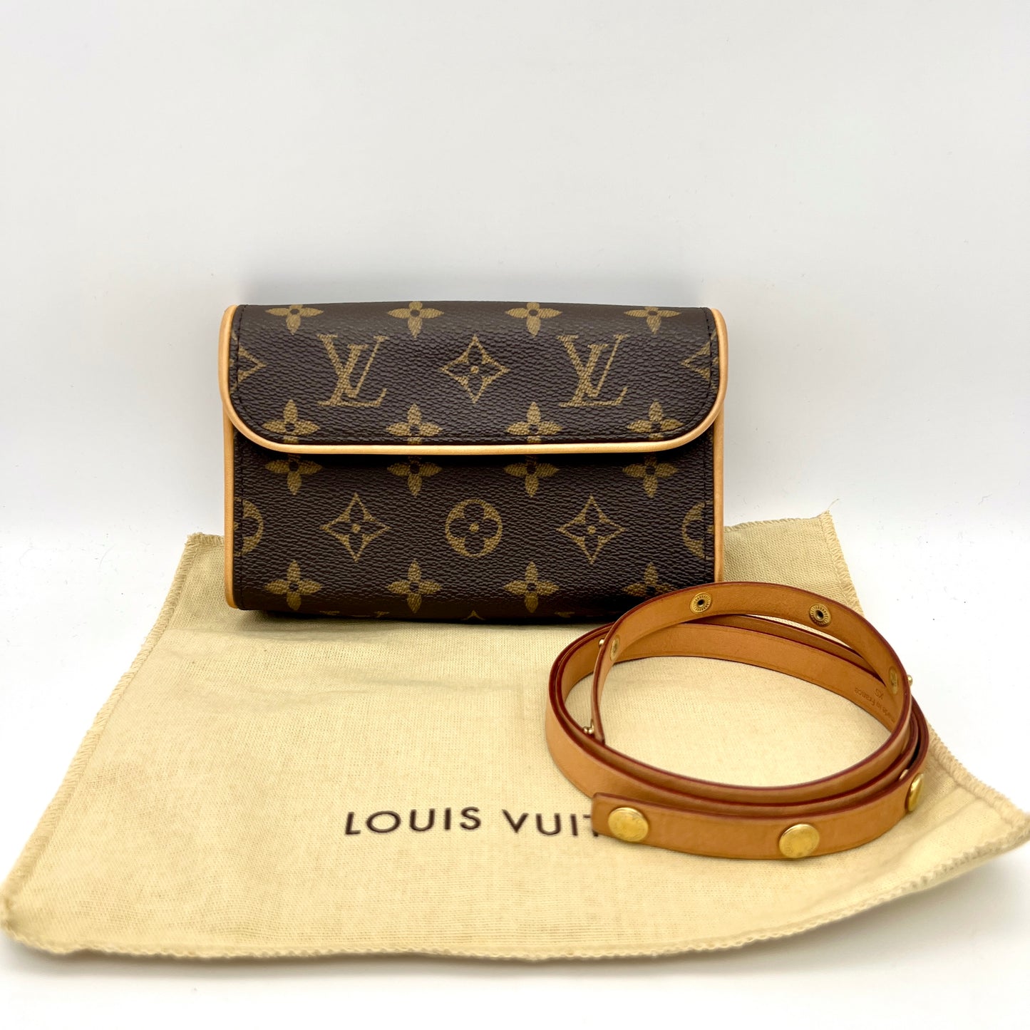 AUTH Pre-owned Louis Vuitton Monogram Pochette Florentine M51855