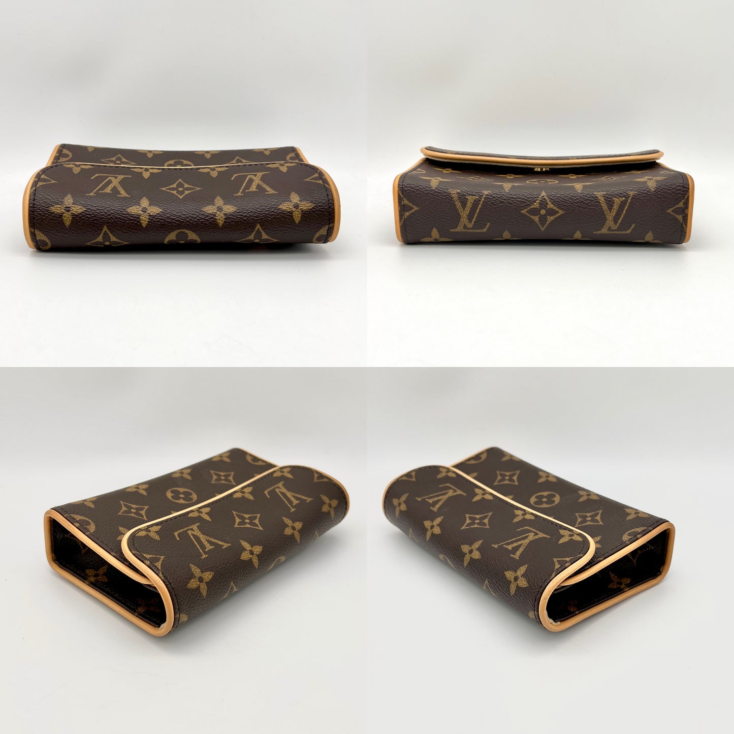 AUTH 二手路易威登 Monogram Pochette Florentine M51855